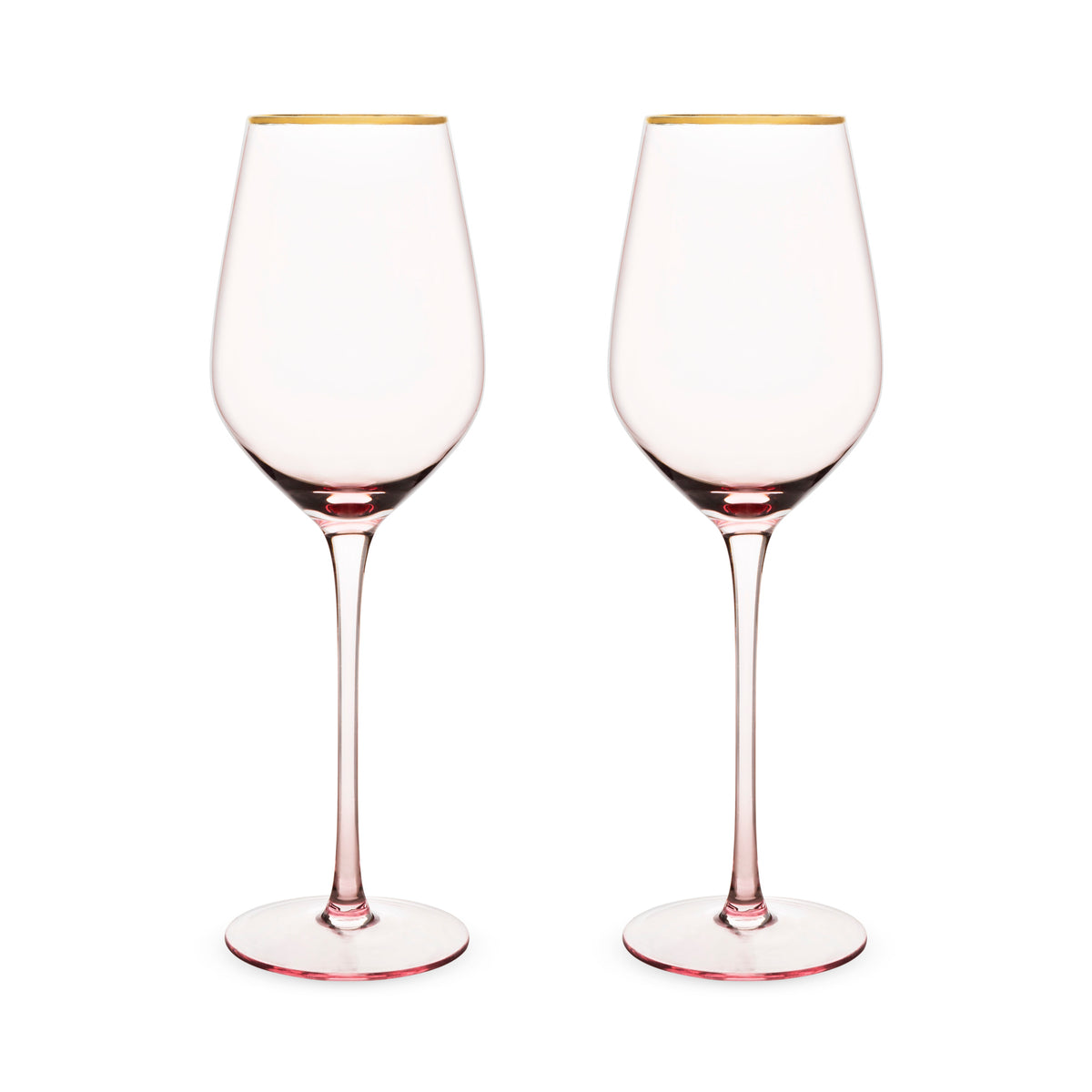 Twine Rose Crystal White Wine Glass Set