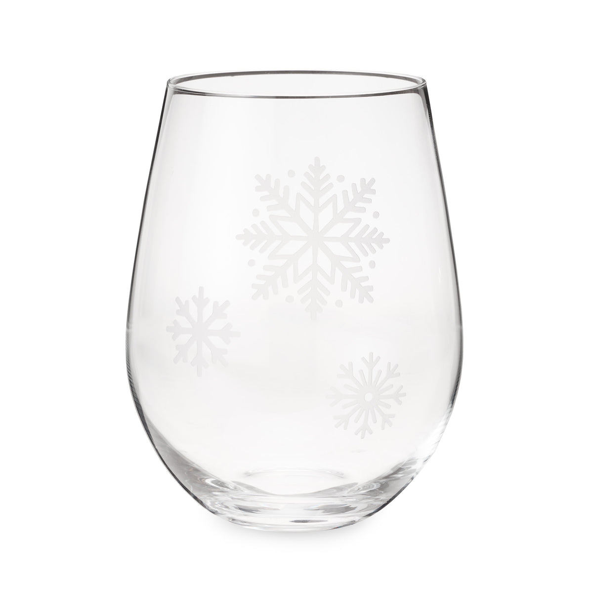 Wine Glass - No Stem Snowflake - Winter Park - 1210WP - Mountain