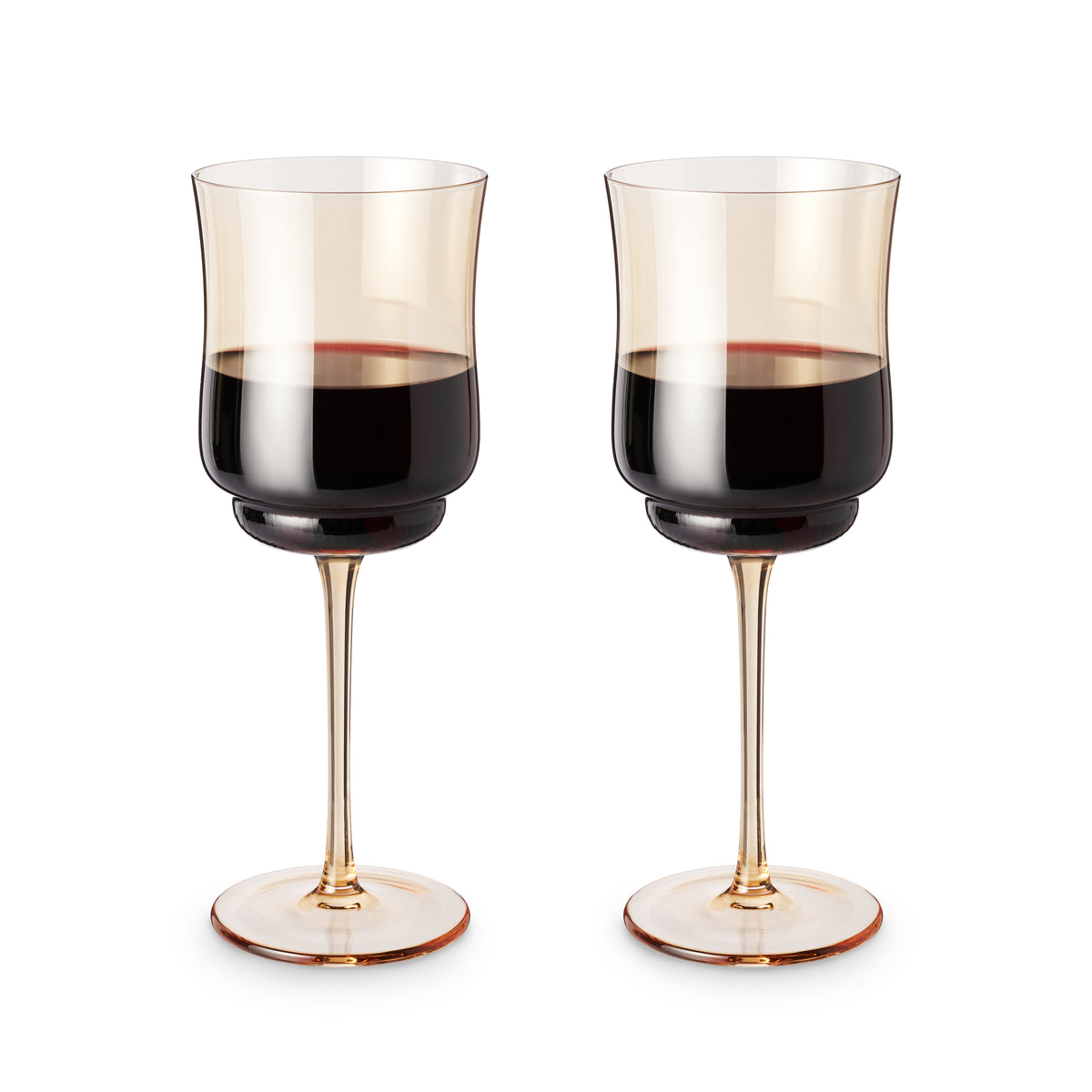 Aqua Tulip Stem Wine Glasses – Dot
