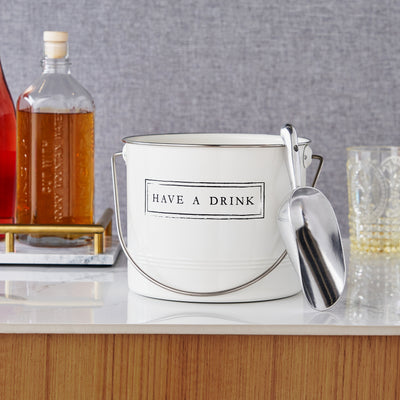 ENTERTAIN IN STYLE WITH THIS CHARMING ICE BUCKET - This galvanized metal tub fits in great with vintage-styled kitchens and events, or modern farmhouse decor. Create a welcoming household for family and friends with this practical, nostalgic drink bucket.