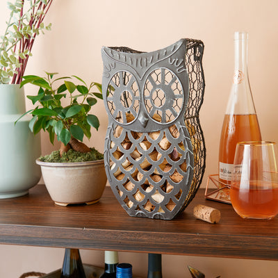 STORE YOUR CORKS IN STYLE – Measuring 7" W x 12" H, this wine cork holder cage holds roughly 80 corks (not included), which allows you to collect and display your favorite wine corks in a charming, compact display.