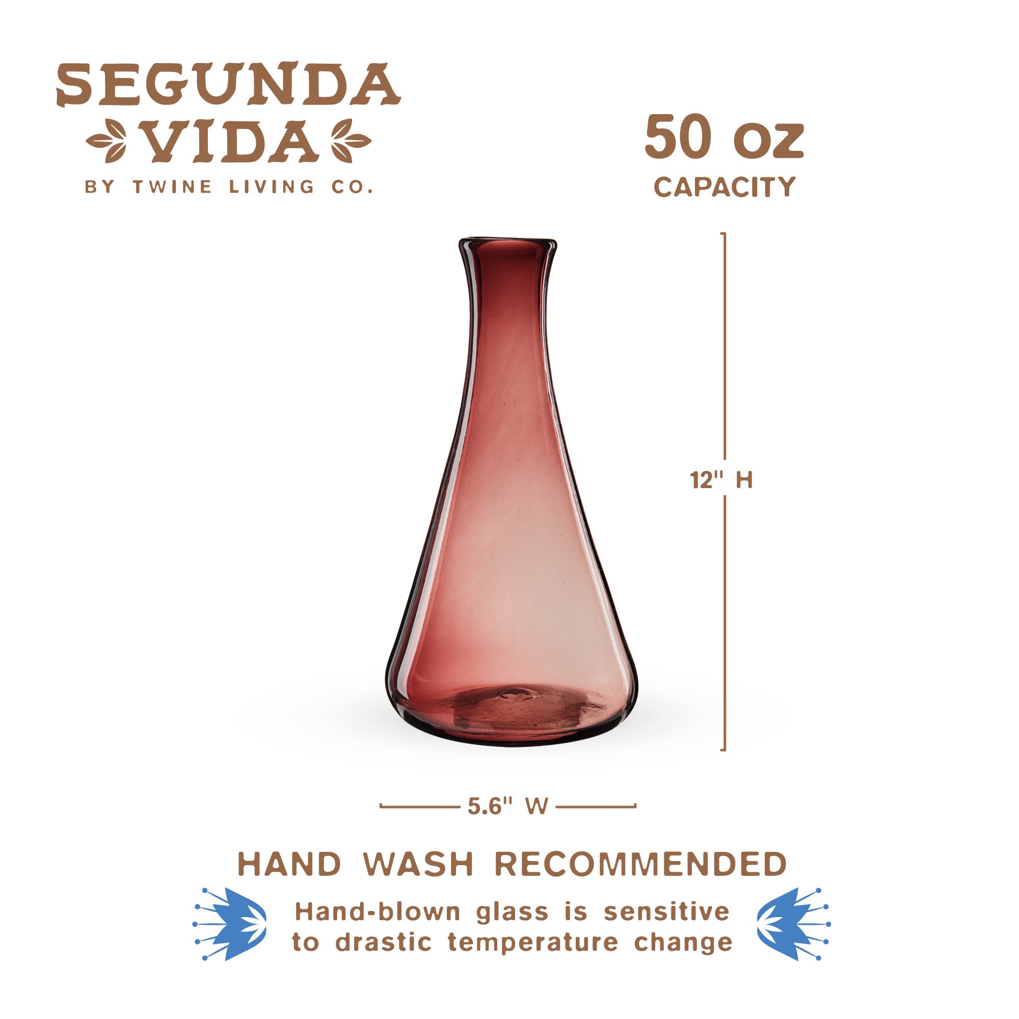 Segunda Vida Rosado Wine Decanter - Thumbnail 4