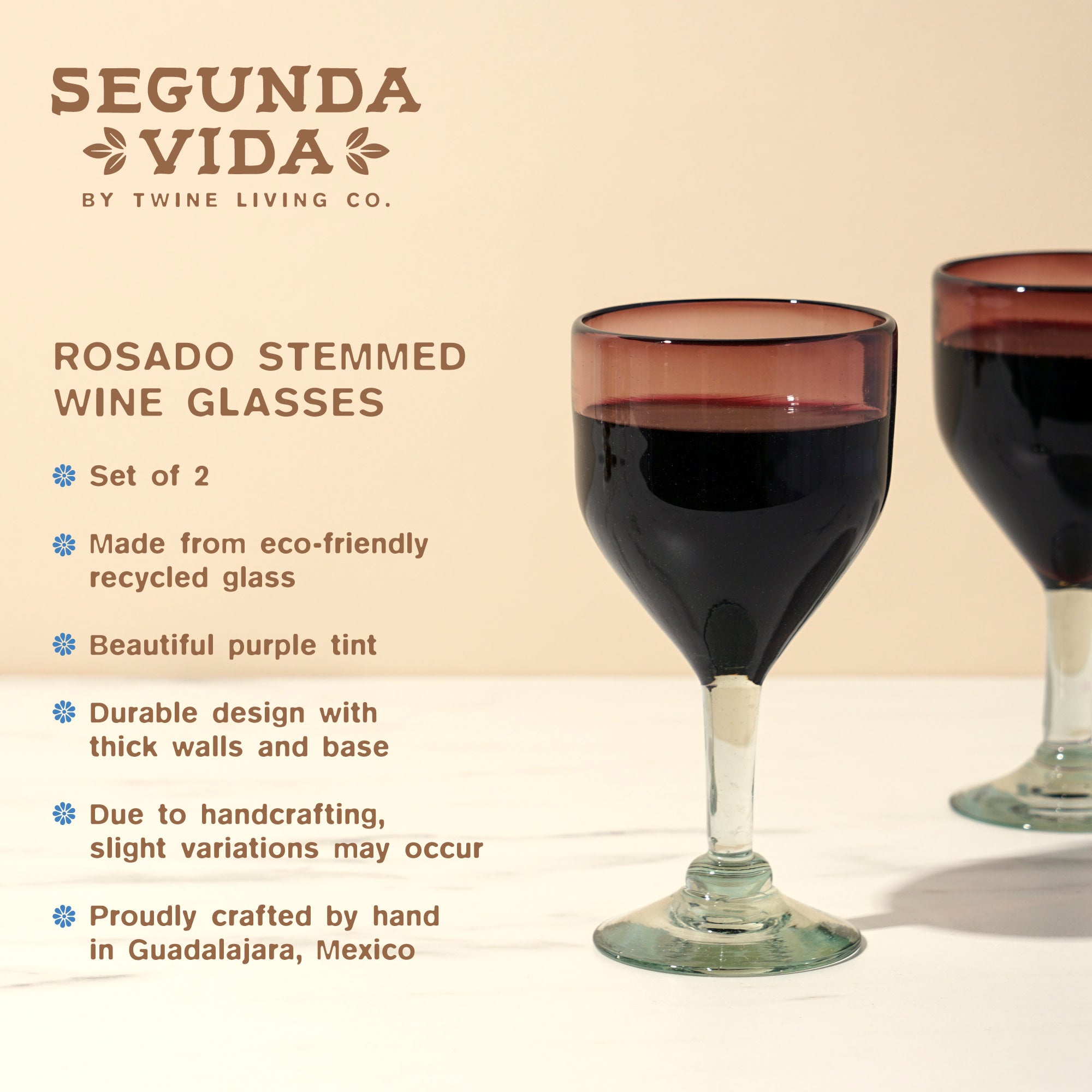 Segunda Vida Rosado Wine Glass Set - Thumbnail 5