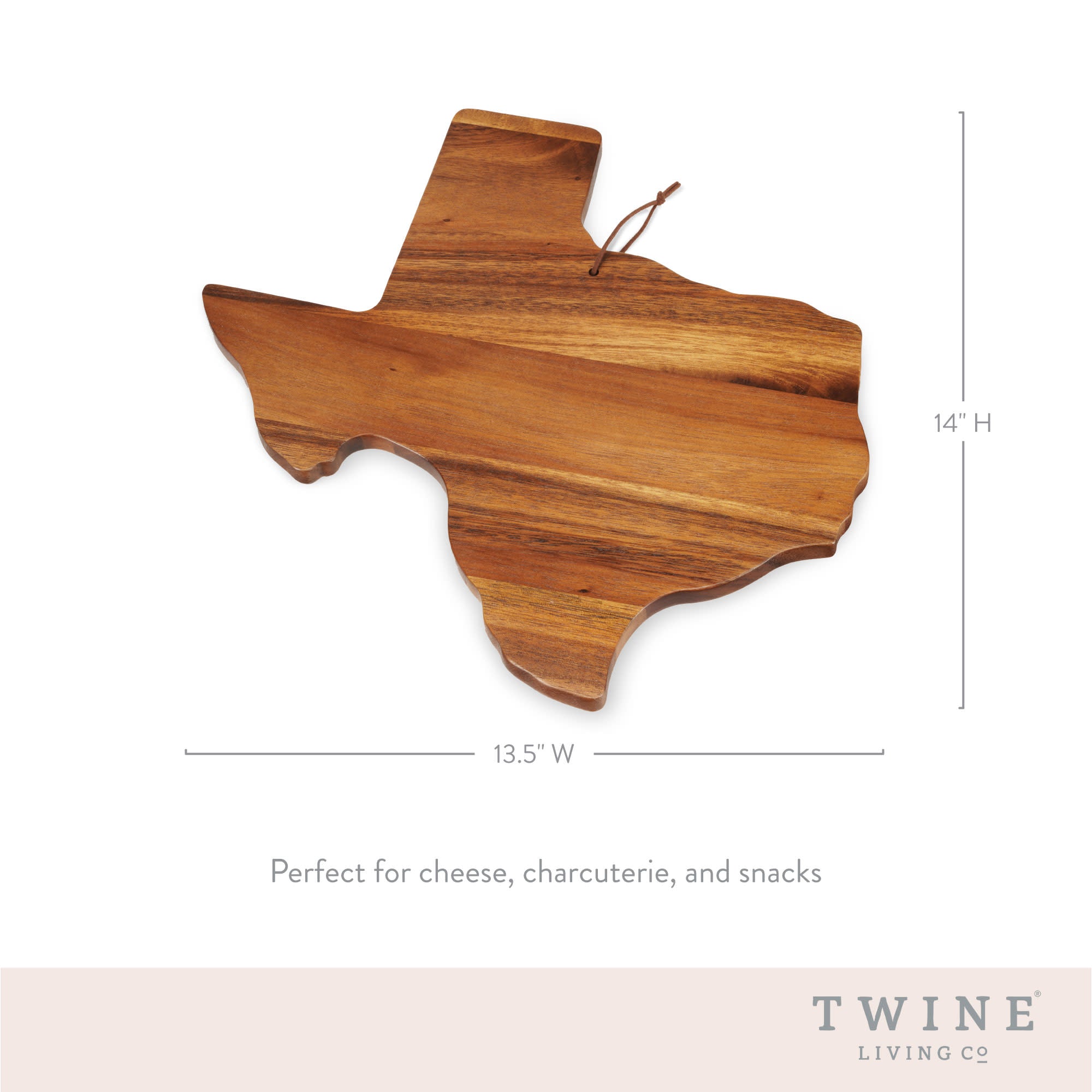 Acacia Wood Texas Cheese Board - Thumbnail 2