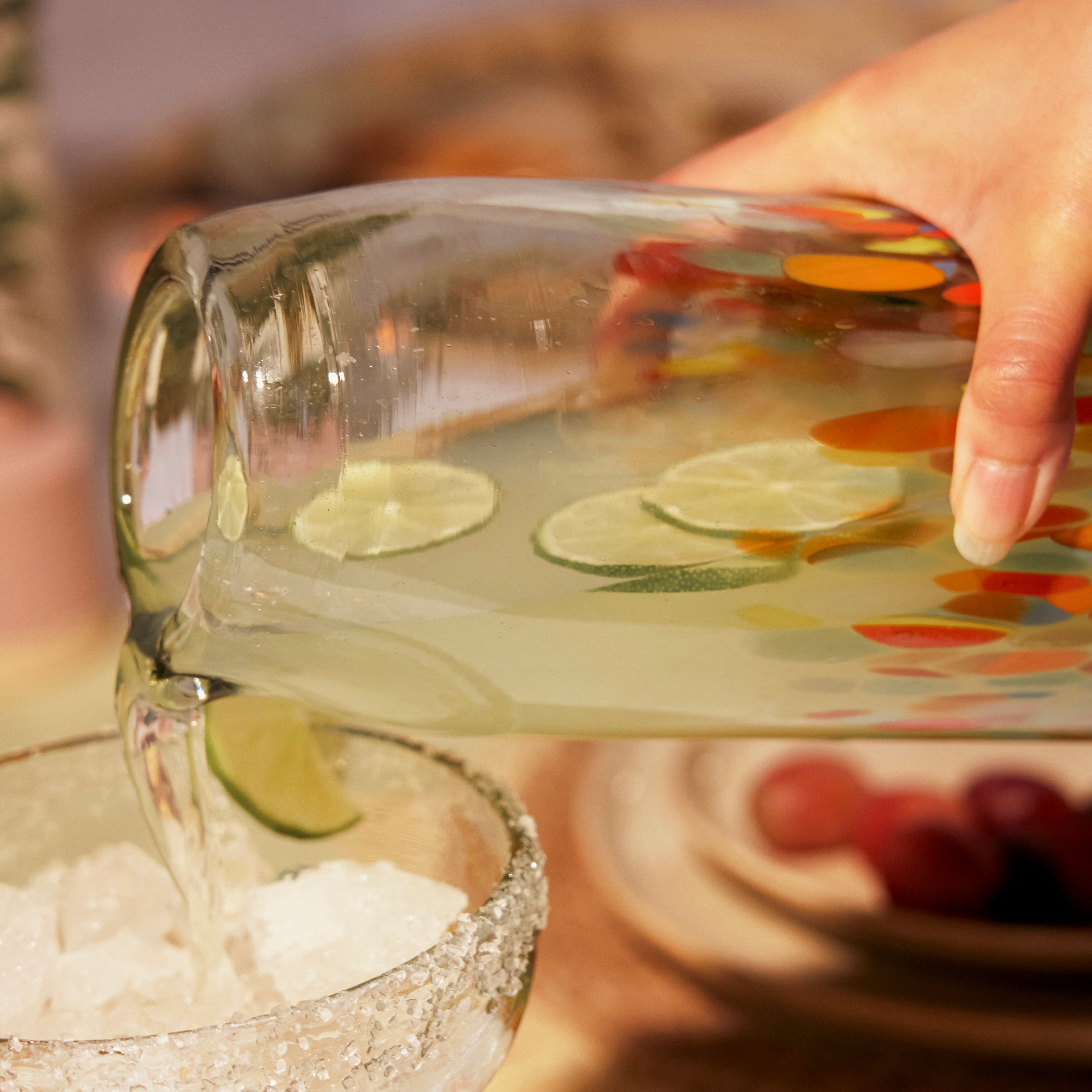 Segunda Vida Artistico Recycled Glass Carafe, Hand Blown Recycled