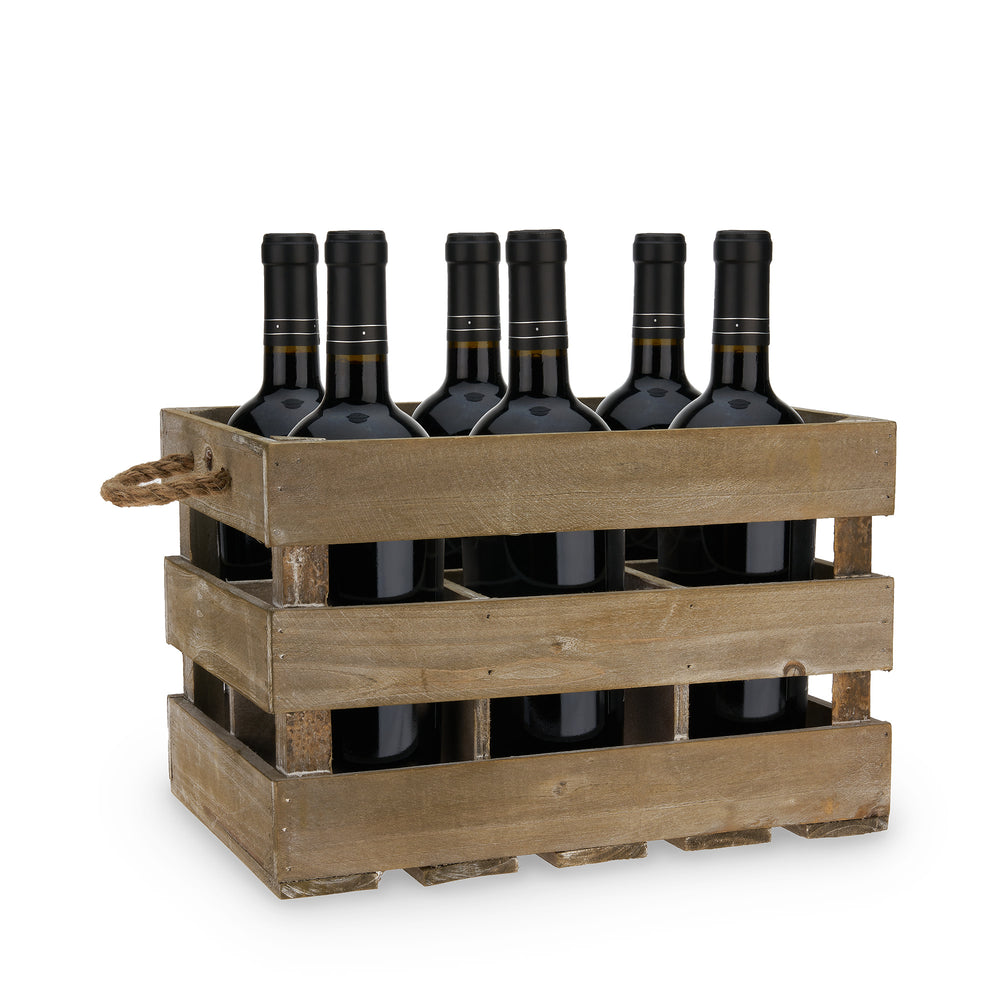 Twine Farm House Decor, Rustic Wooden Wine Bottle Holder and Wine ...