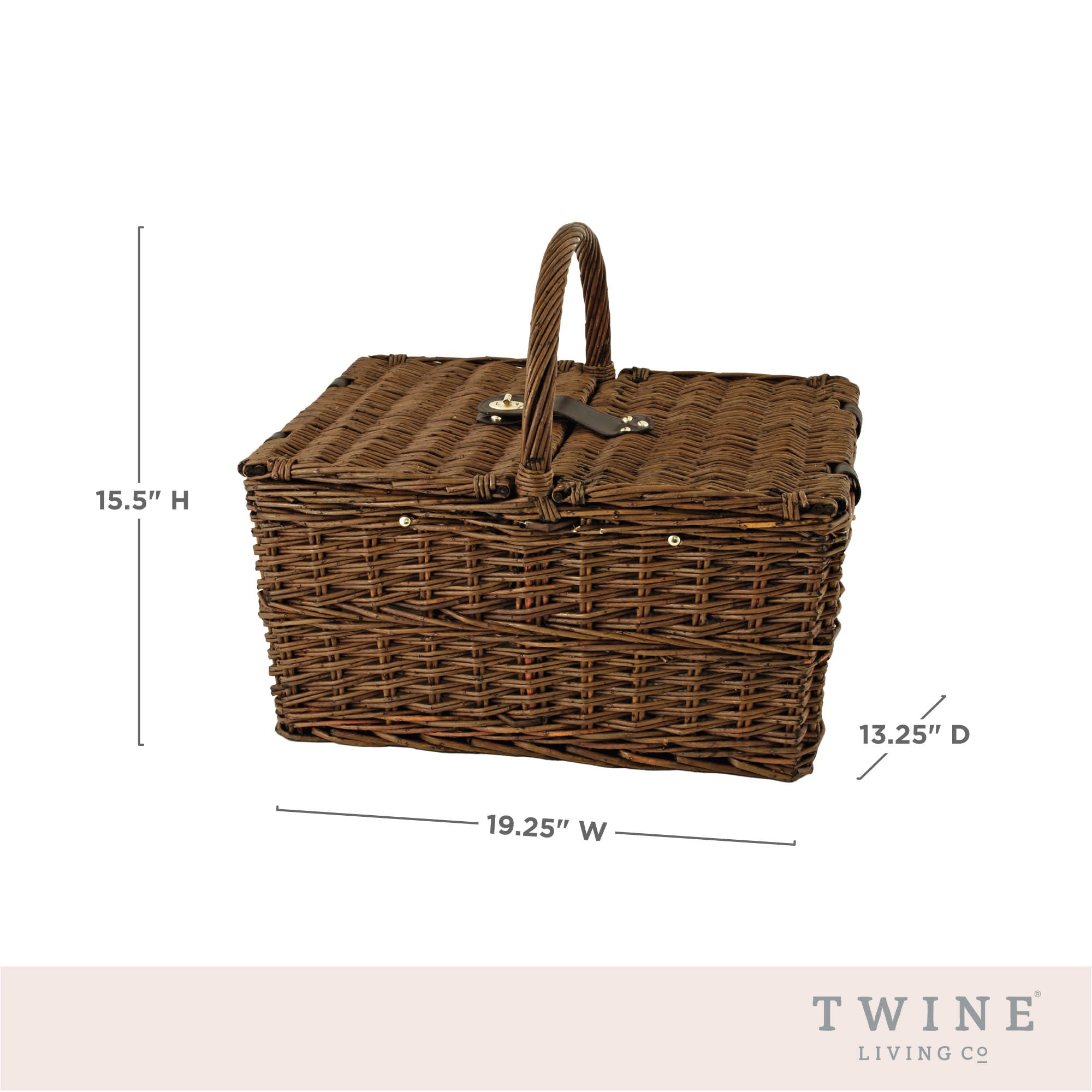 Cape Cod Wicker Picnic Basket Set - Thumbnail 3