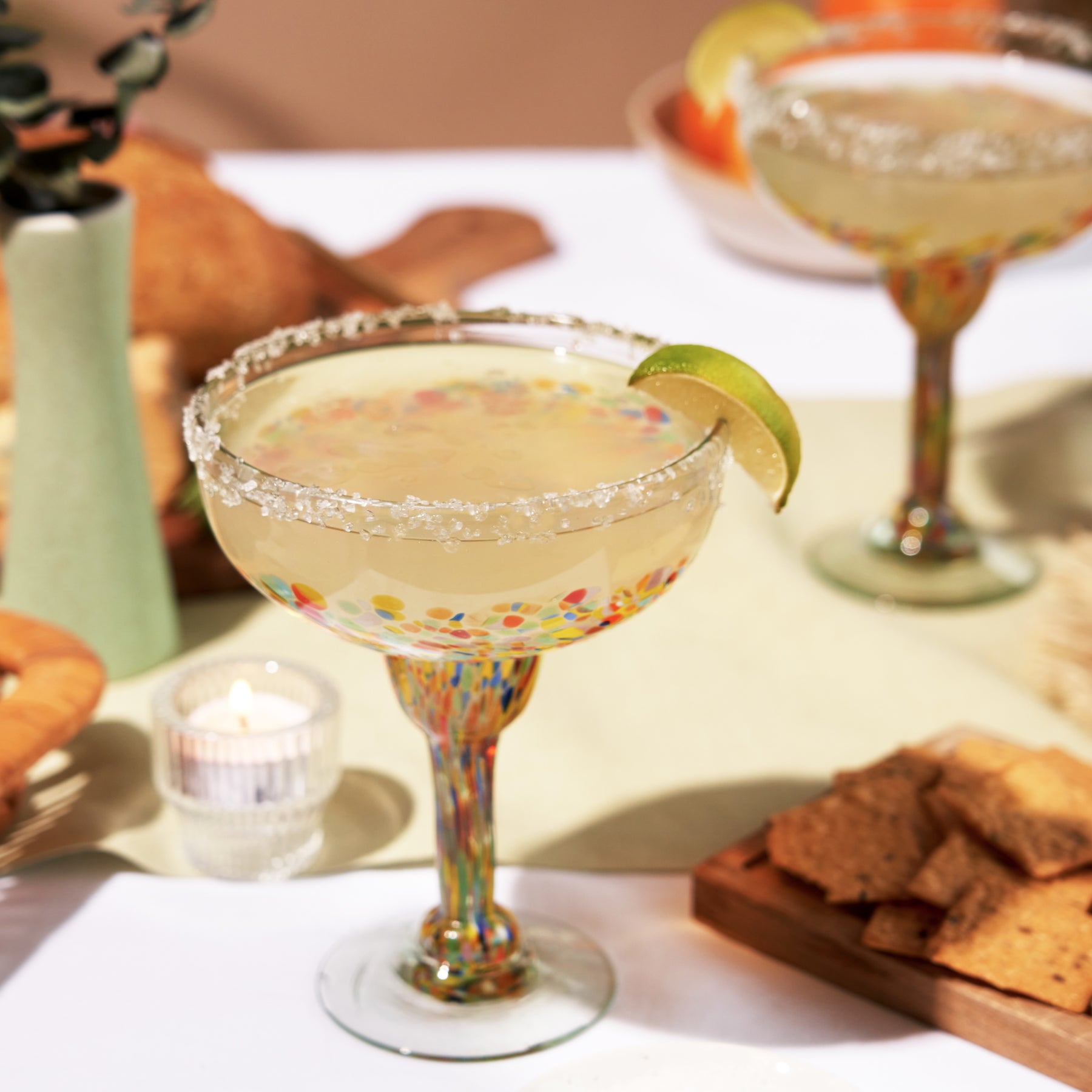 Artistico Recycled Margarita Glasses (Set of 2)