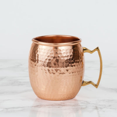 CLASSIC DESIGN WITH A FESTIVE TWIST - Enjoy your Moscow Mule in a mug that combines the iconic copper mug silhouette with a new, festive look. The metallic copper finish and classic handle bring cheer to any cocktail.