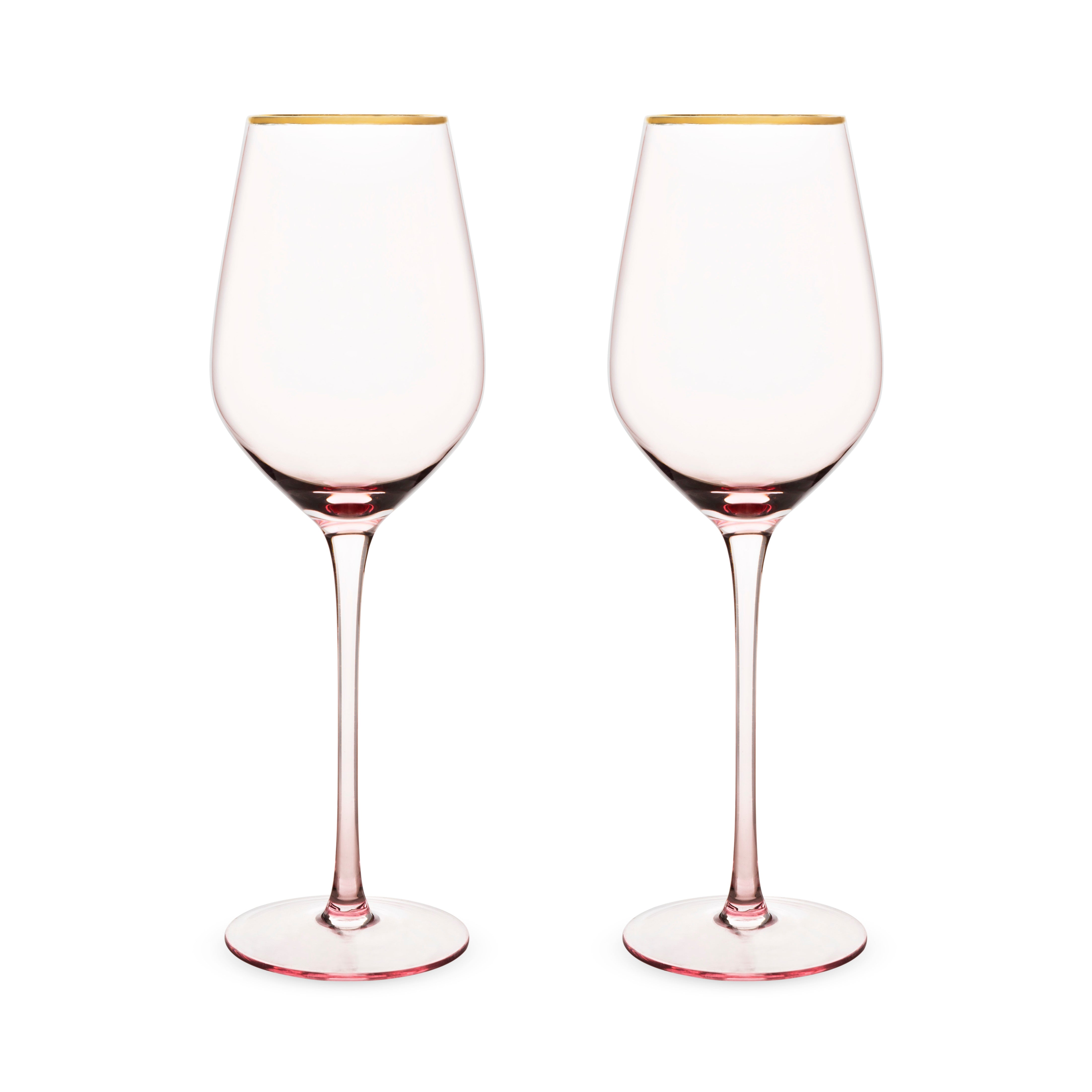 Rose Crystal White Wine Glass by Twine Living (Set of 2) - Thumbnail 2