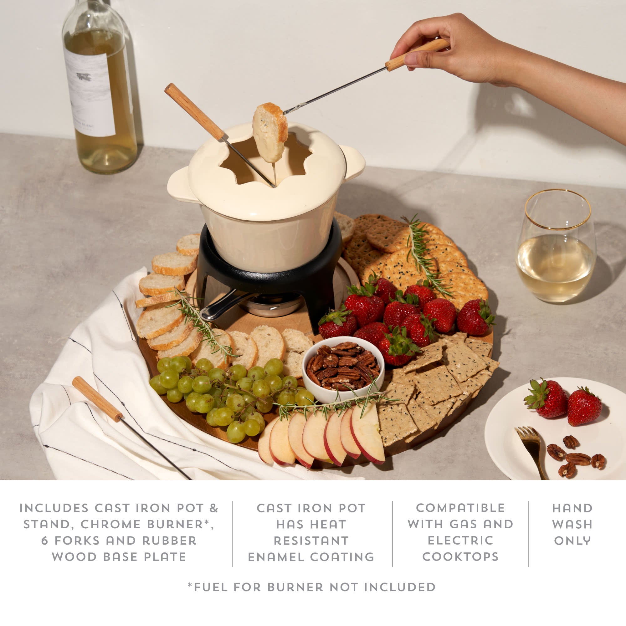 Cast Iron Fondue Set - Thumbnail 5