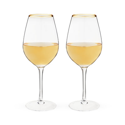 UNIQUE GIFT FOR WOMEN - Give this gold glassware as a gift for women, birthday gifts, Christmas gifts, wedding gifts, bachelorette gifts, or housewarming gifts. With their gold details and classic design, these giftable wine glasses are a crowd pleaser.