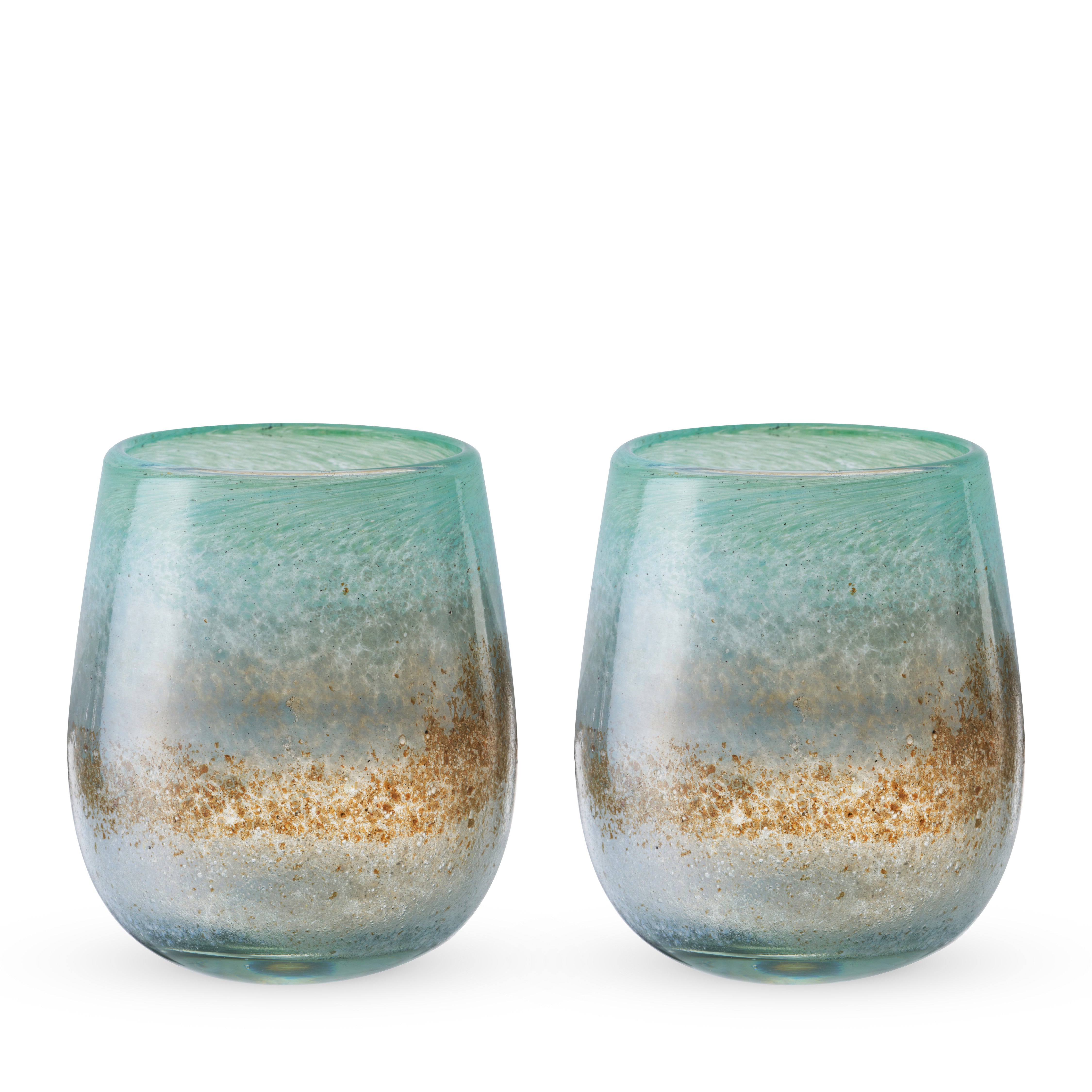 Segunda Vida Playa Bonita Stemless Wine Glasses - Thumbnail 2