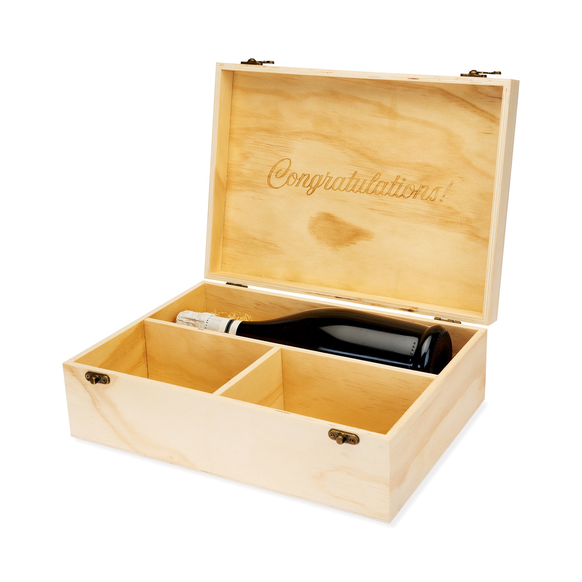 Twine Living Celebrate Wood Champagne Box - Thumbnail 4