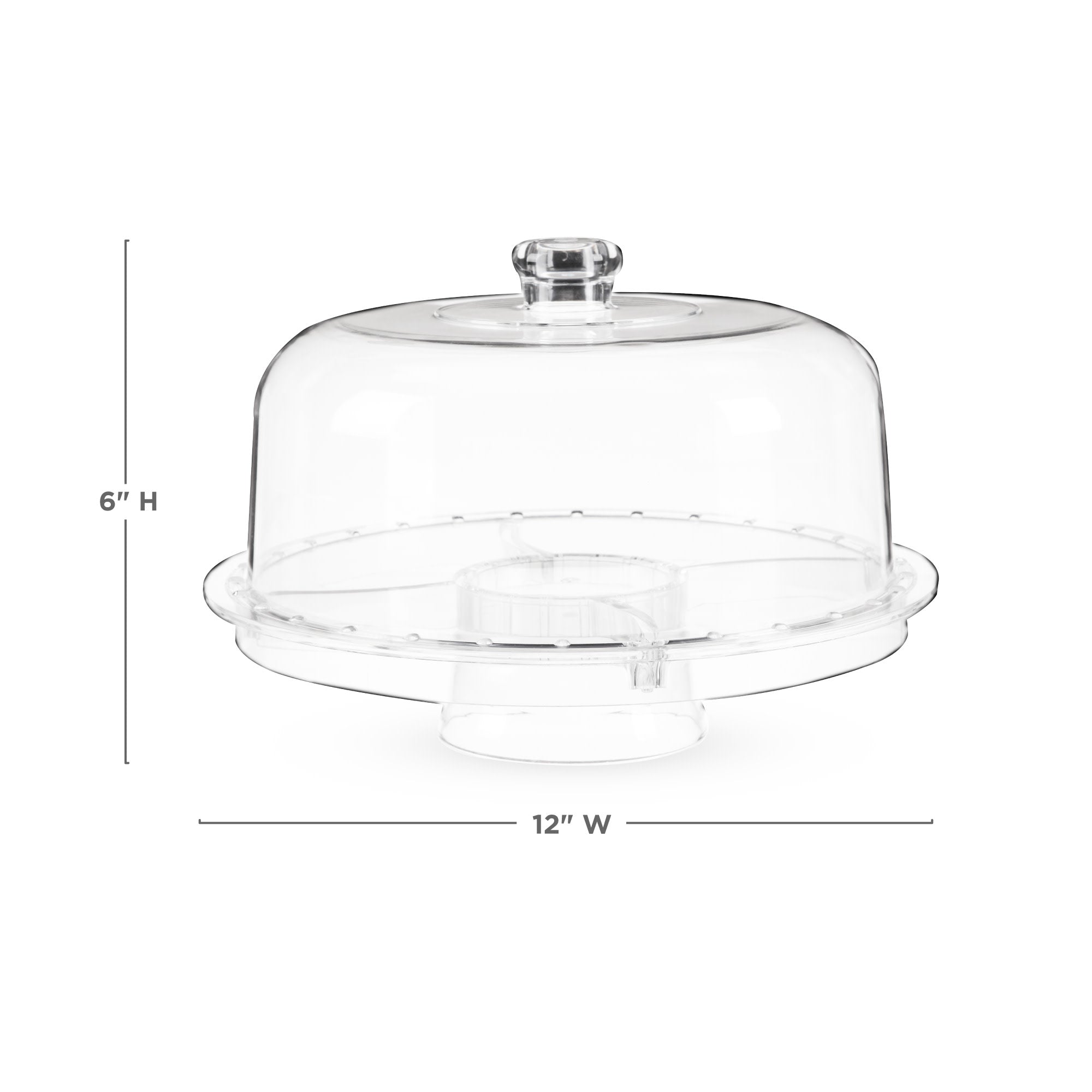 Multi-Functional Acrylic Server with Bundt Cake Mold