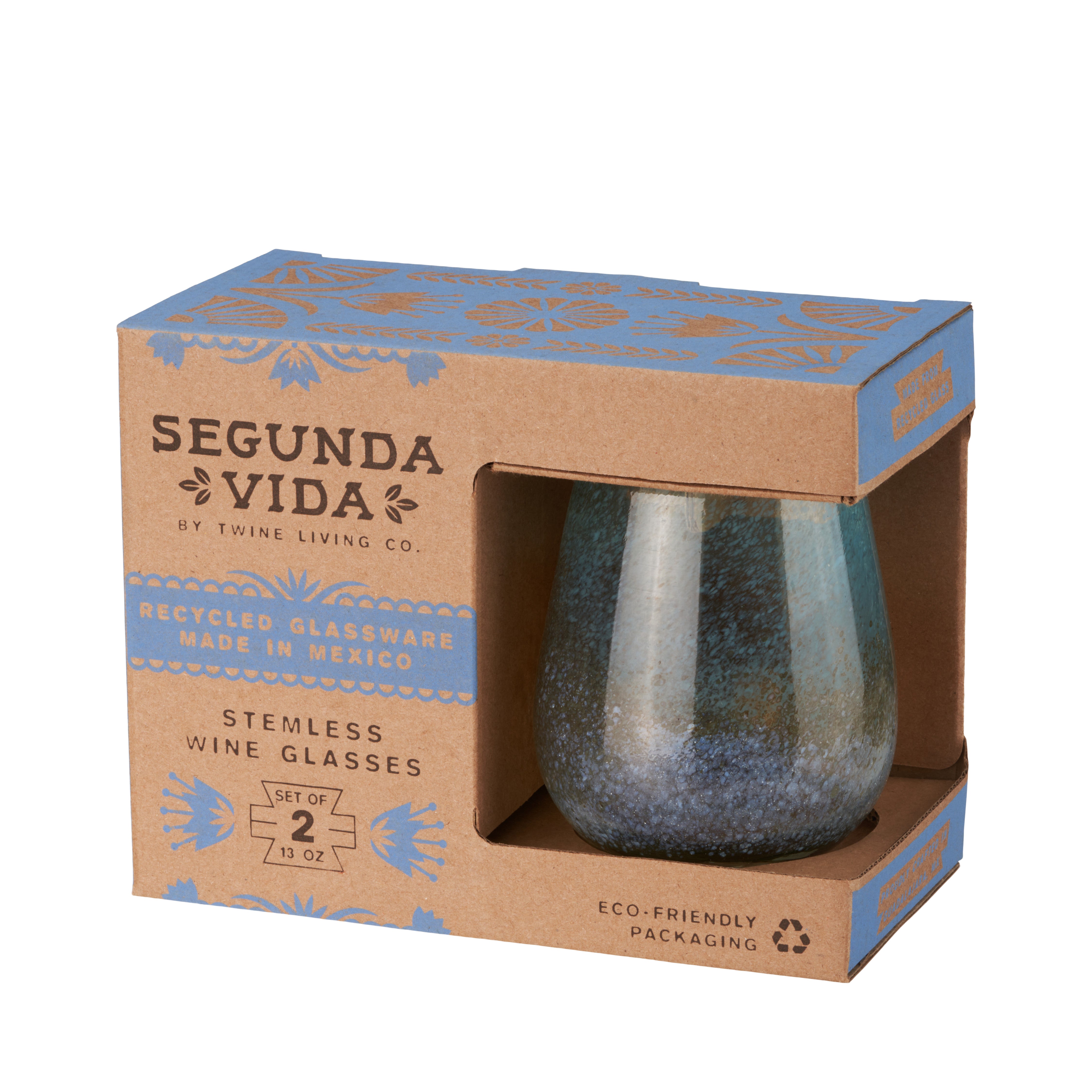 Segunda Vida Playa Bonita Stemless Wine Glasses - Thumbnail 3
