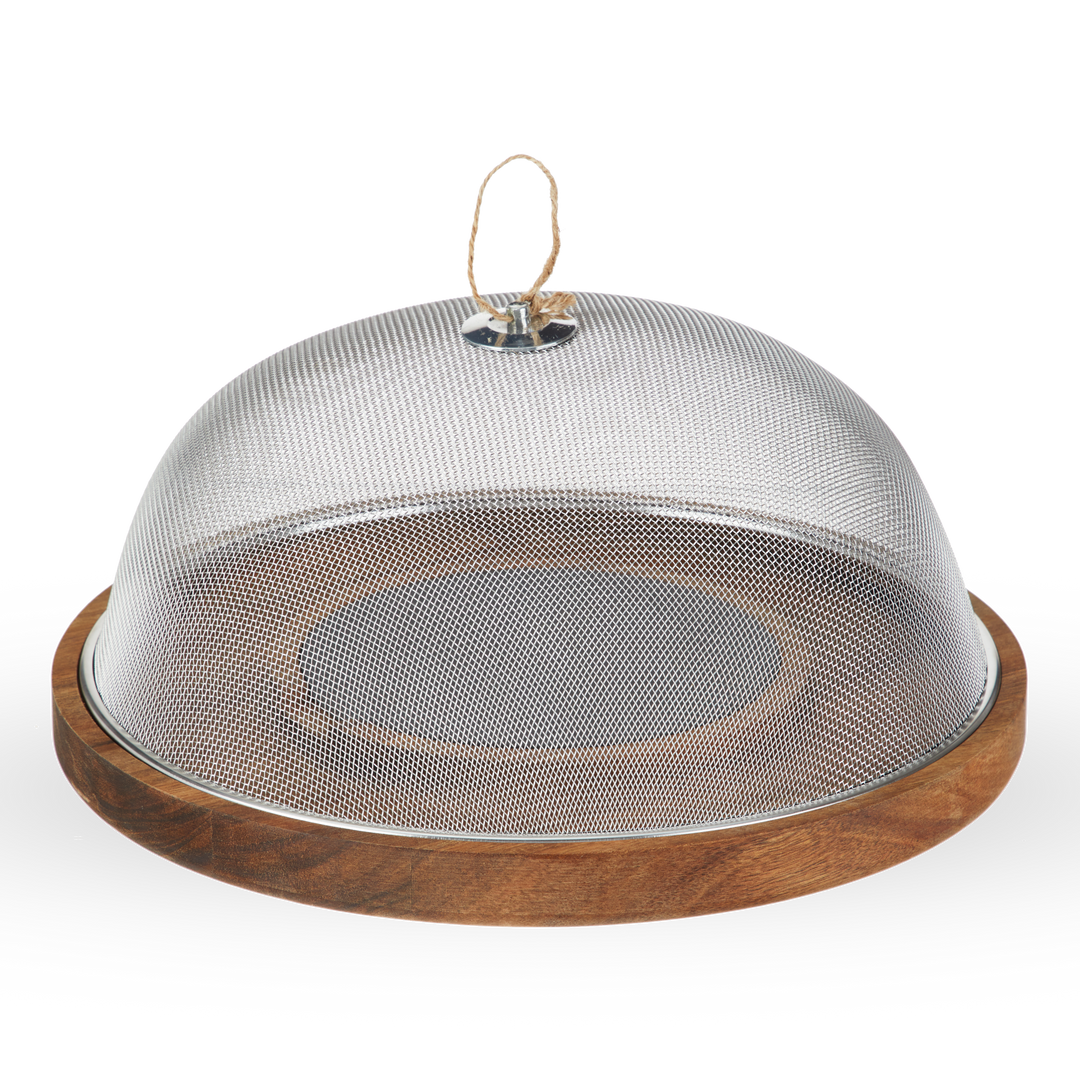 Twine Slate & Acacia Wooden Charcuterie Board With Dome Cover