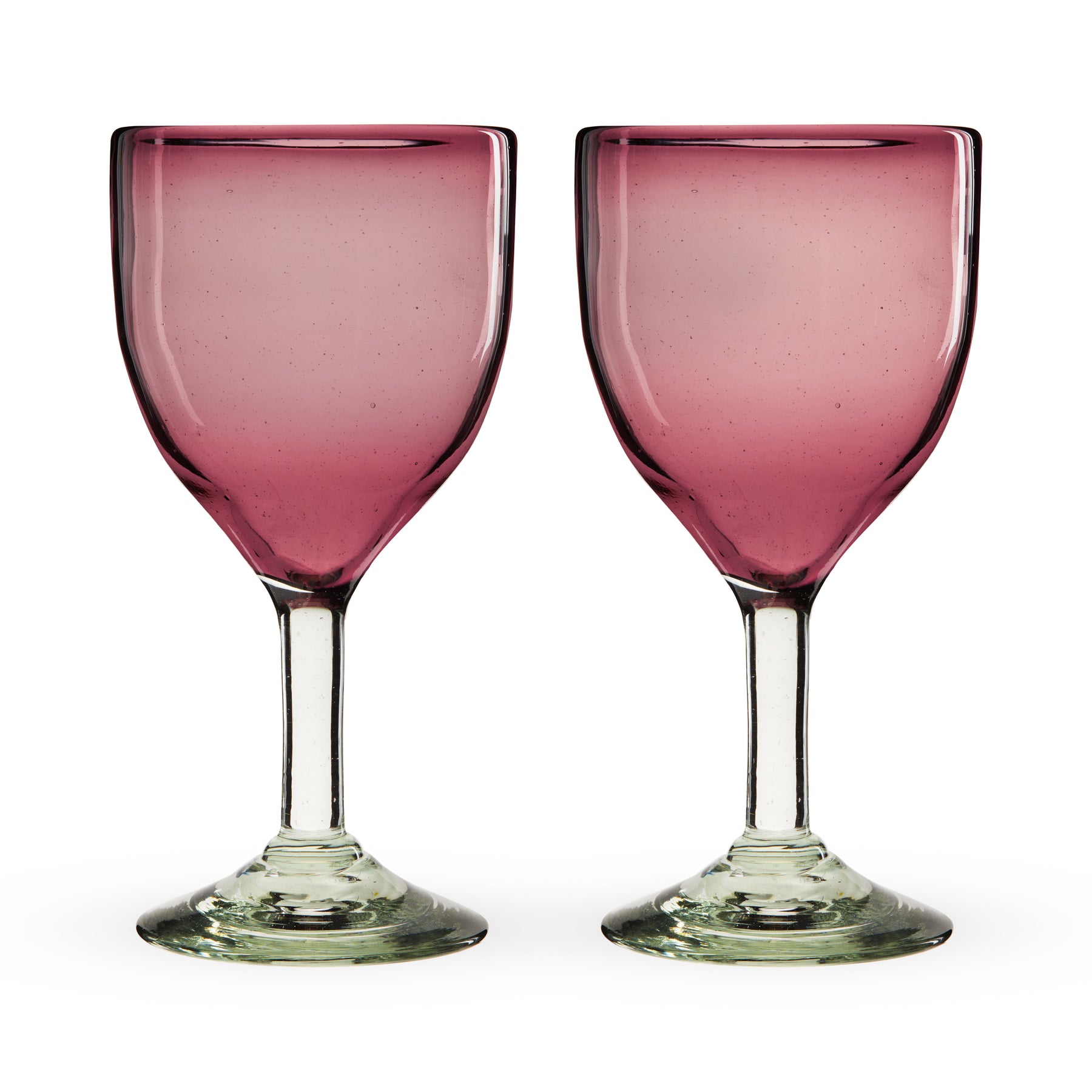 Pink Ribbon Red Wine Glasses - Set of 2 in gift box – Julianna Glass