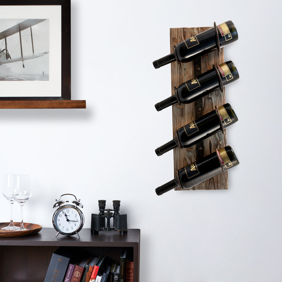 Twine Rustic Country Wine Rack Wall Mounted Fits Standard