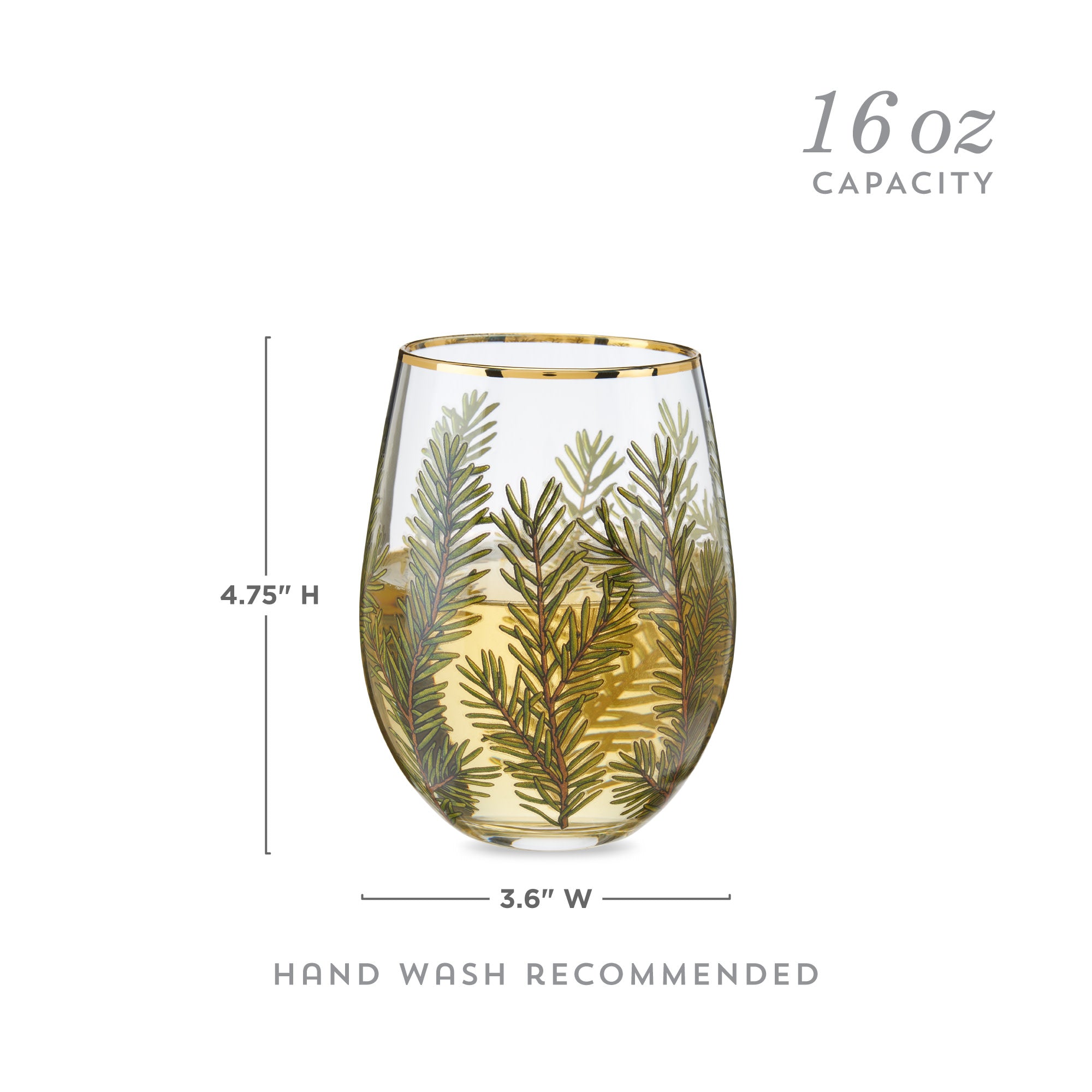 Woodland Stemless Wine Glass Set - Thumbnail 2