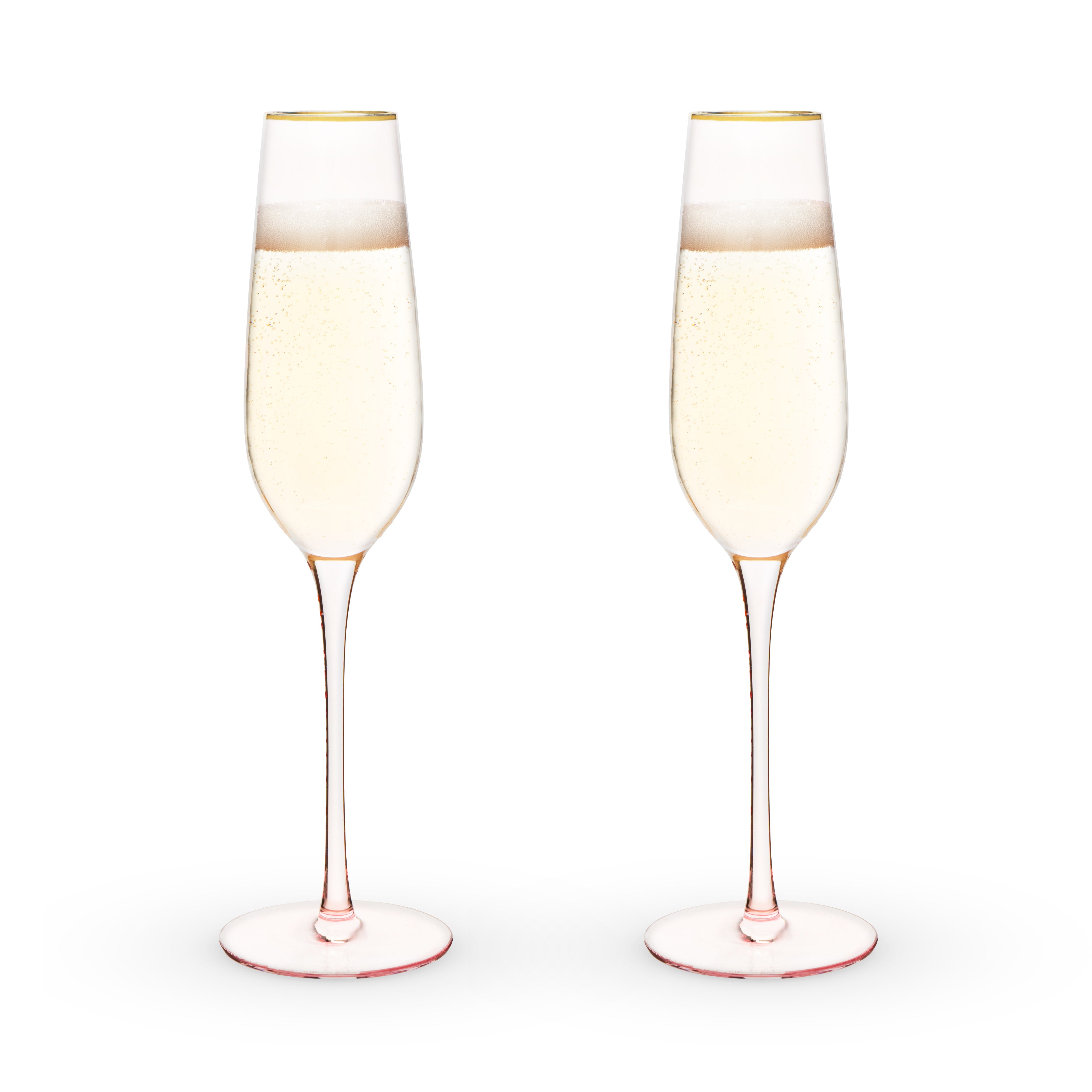 Rose Crystal Champagne Flute Set - Thumbnail 2