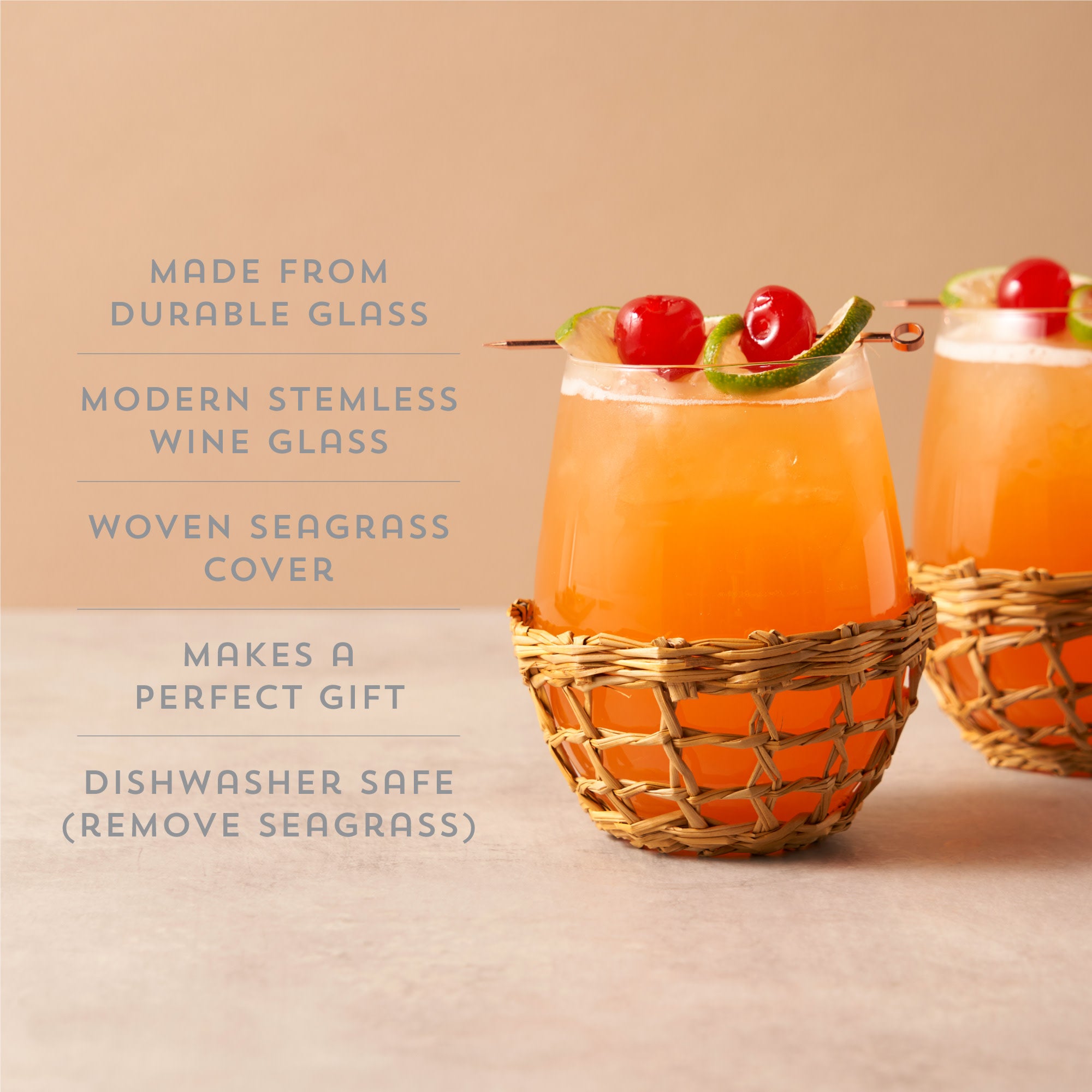 Island Stemless Wine Glasses - Thumbnail 5