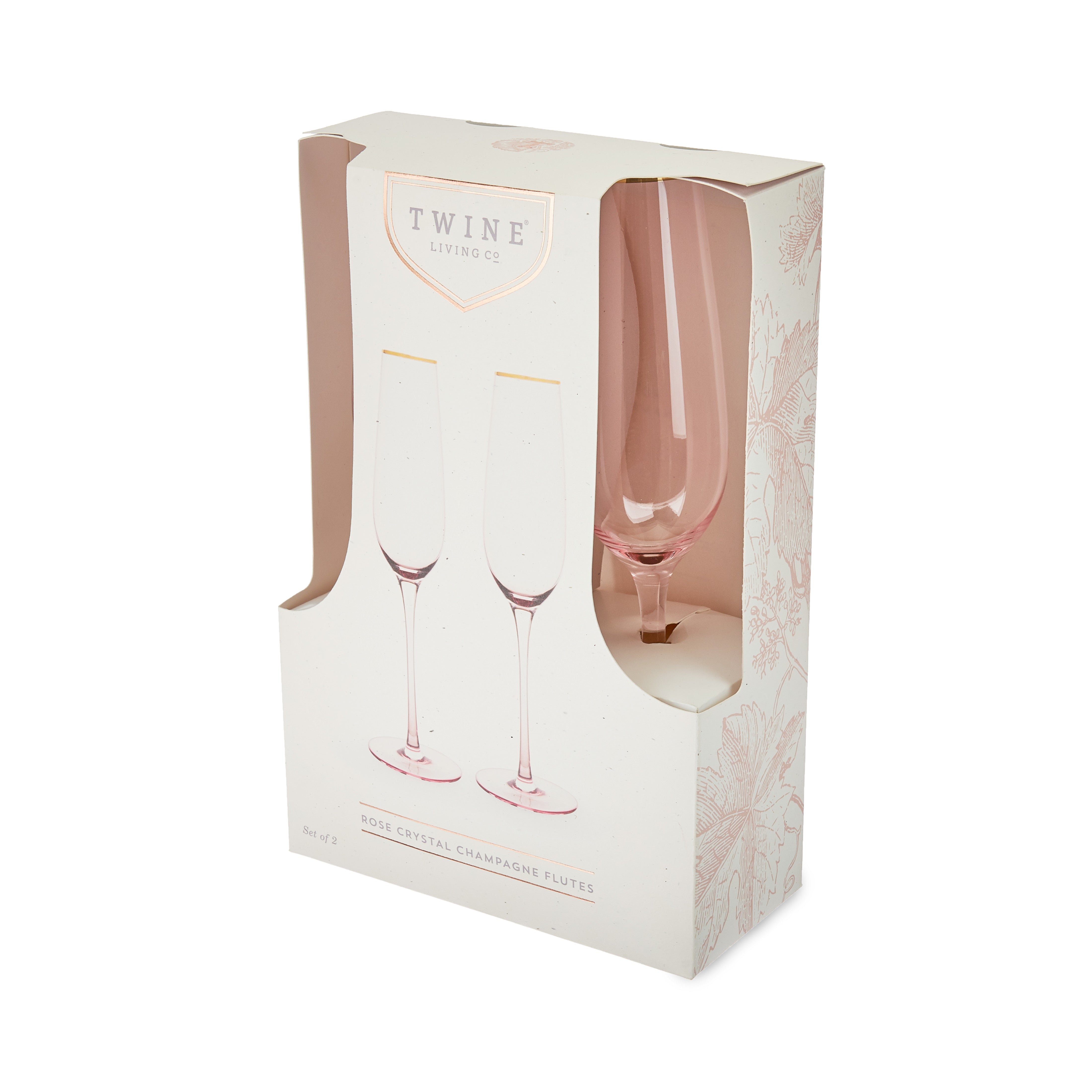 Rose Crystal Champagne Flute Set - Thumbnail 4