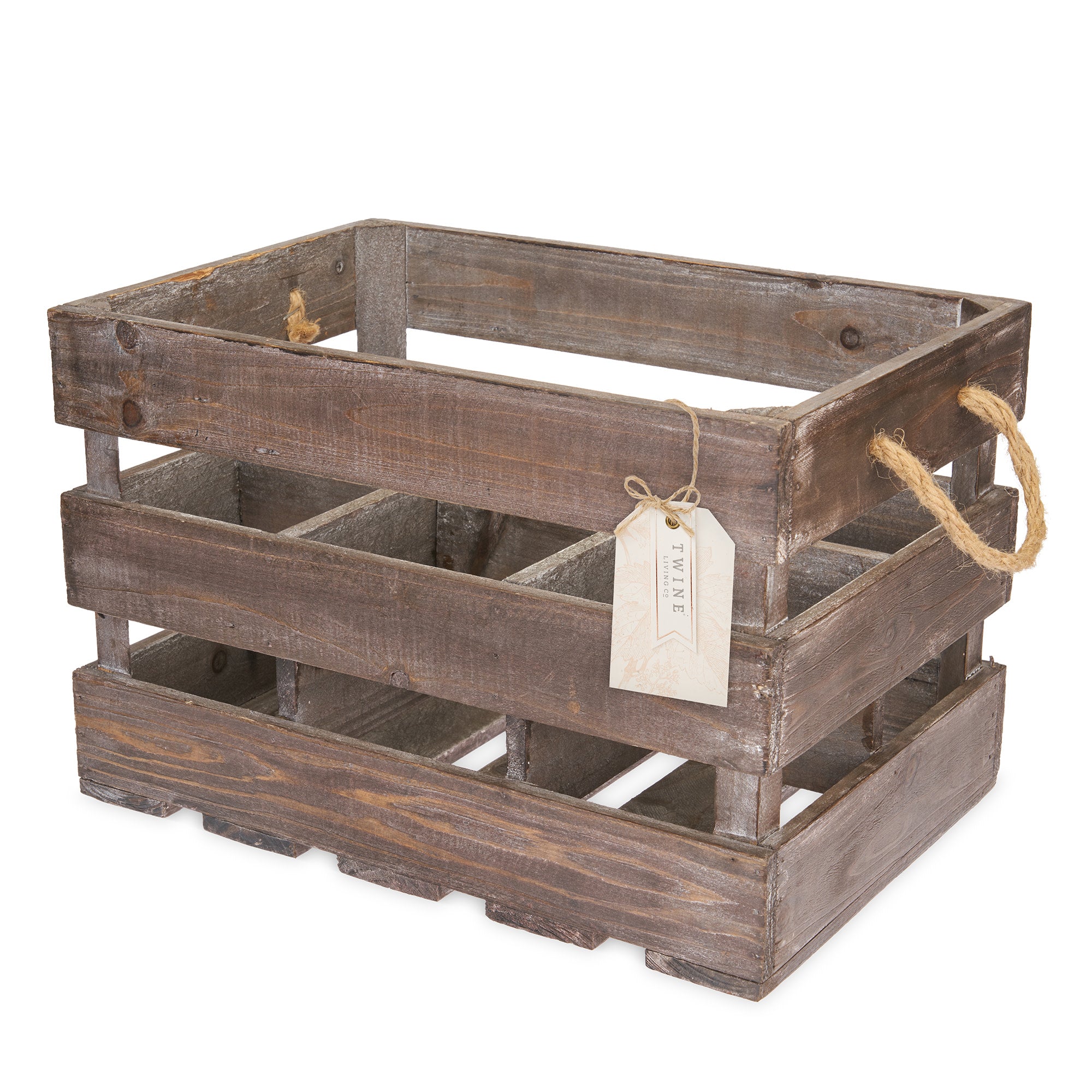 Wooden 6-Bottle Crate - Thumbnail 3