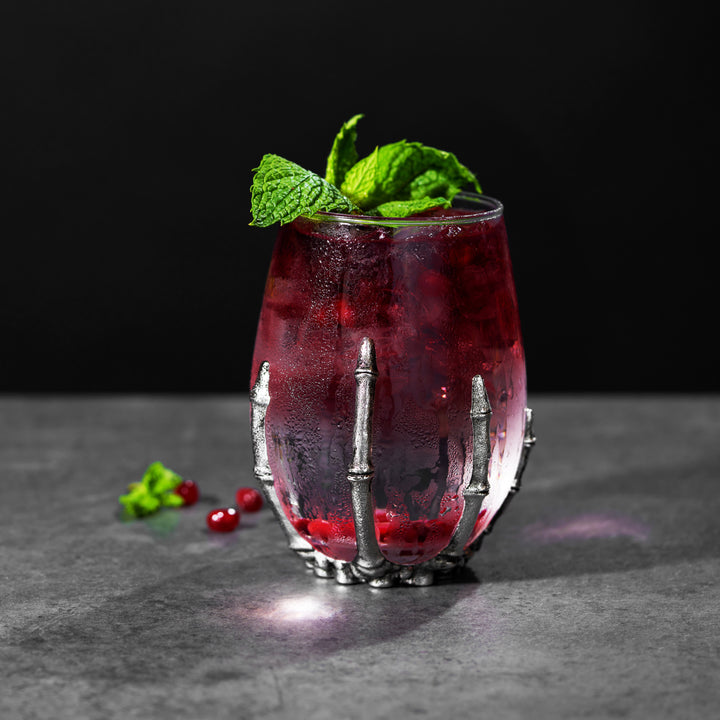 Skeleton Stemless Wine Glass