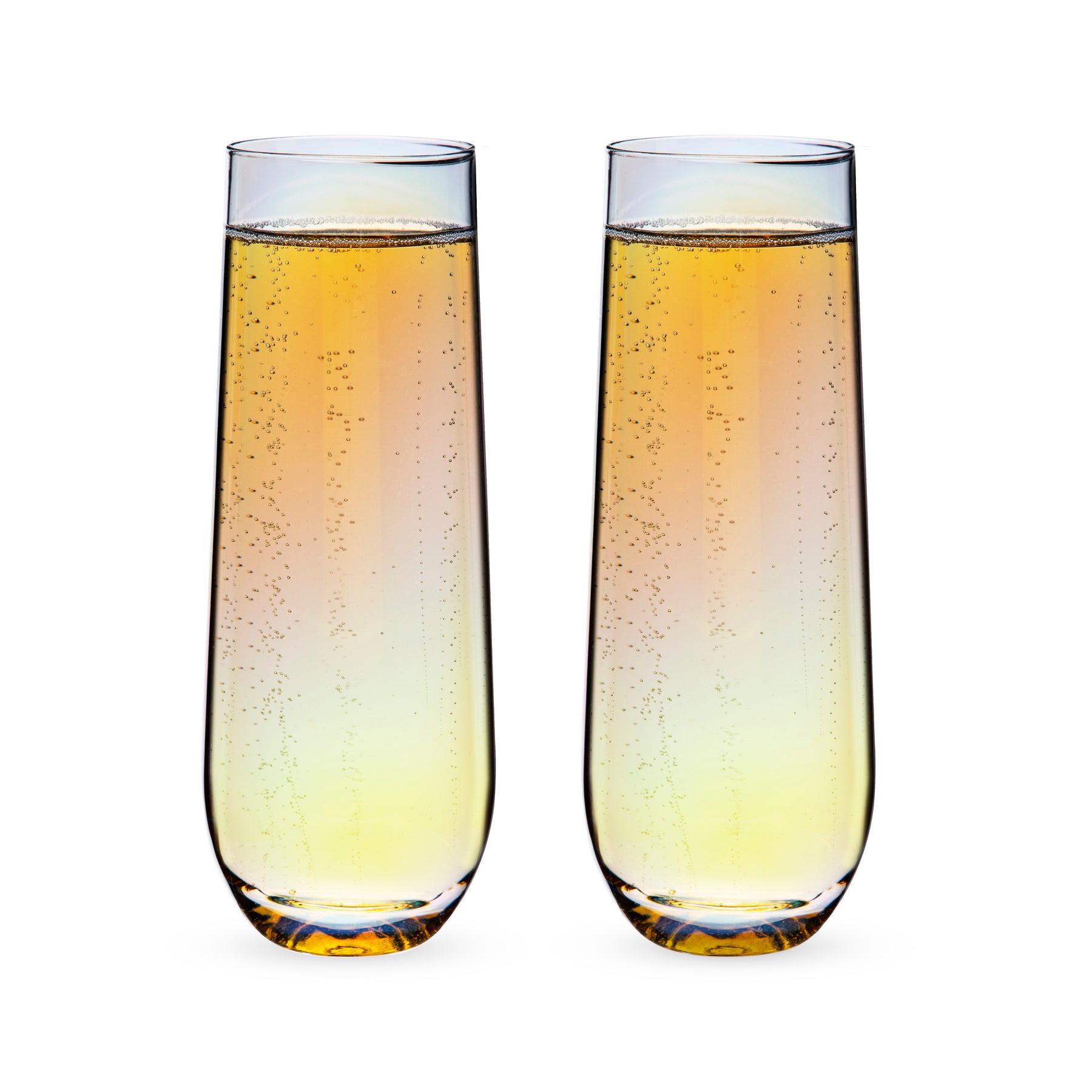 China Charmlite Thickness Colored Champagne Flutes Stemless
