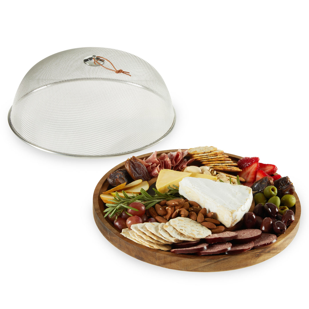 Twine Slate & Acacia Wooden Charcuterie Board With Dome Cover