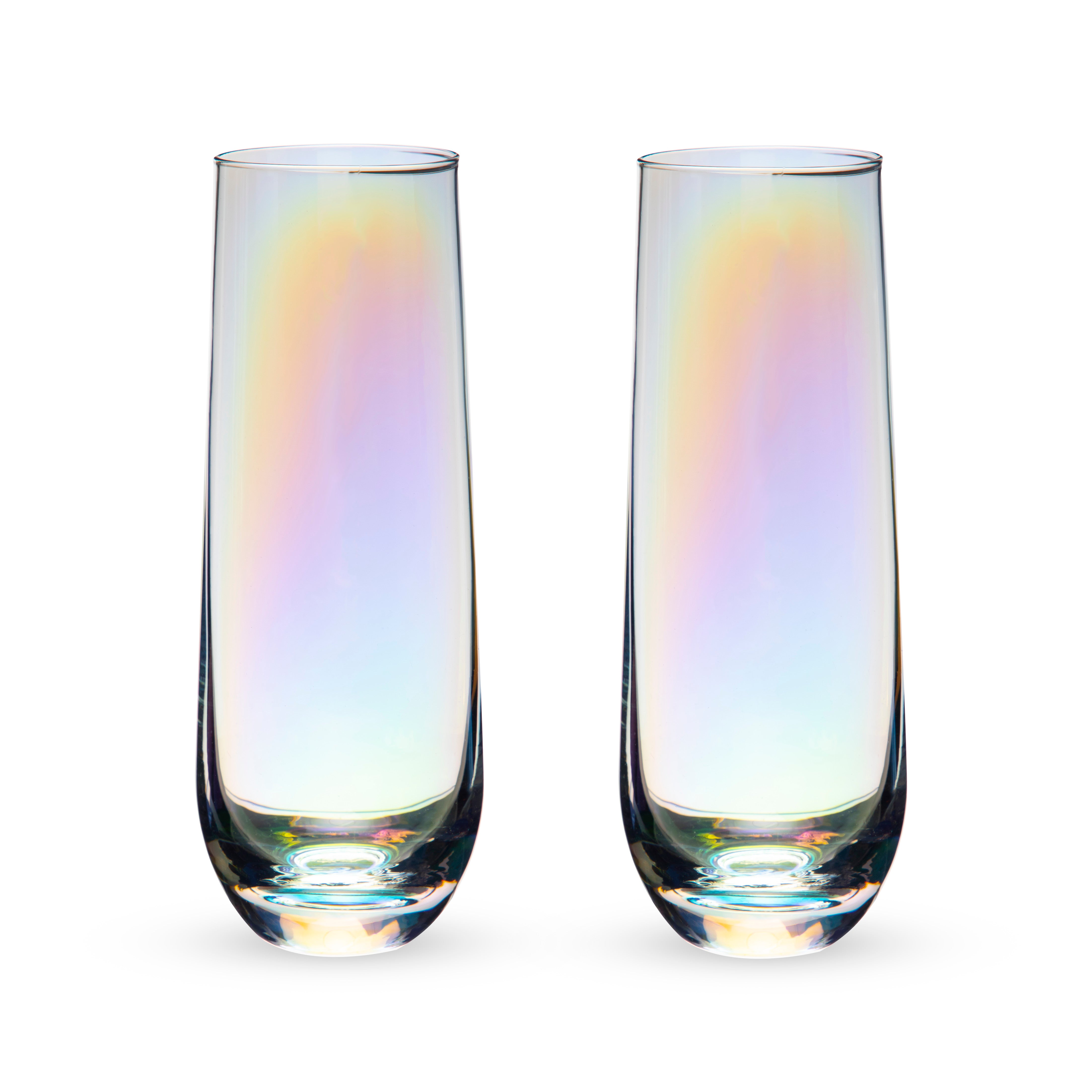 Luster Stemless Champagne Flutes, Set of 2 - Thumbnail 2