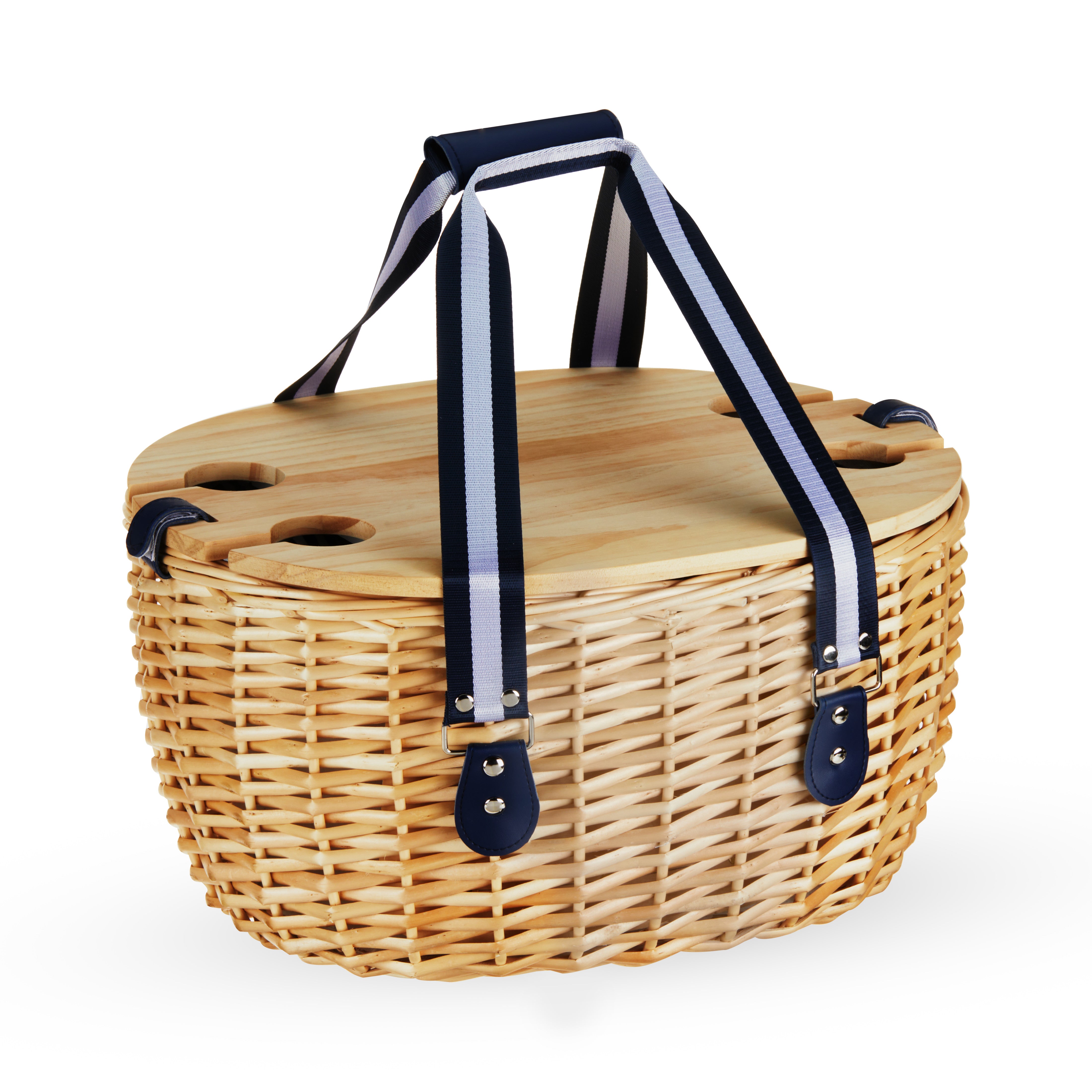 Central Park Willow Picnic Basket for Four