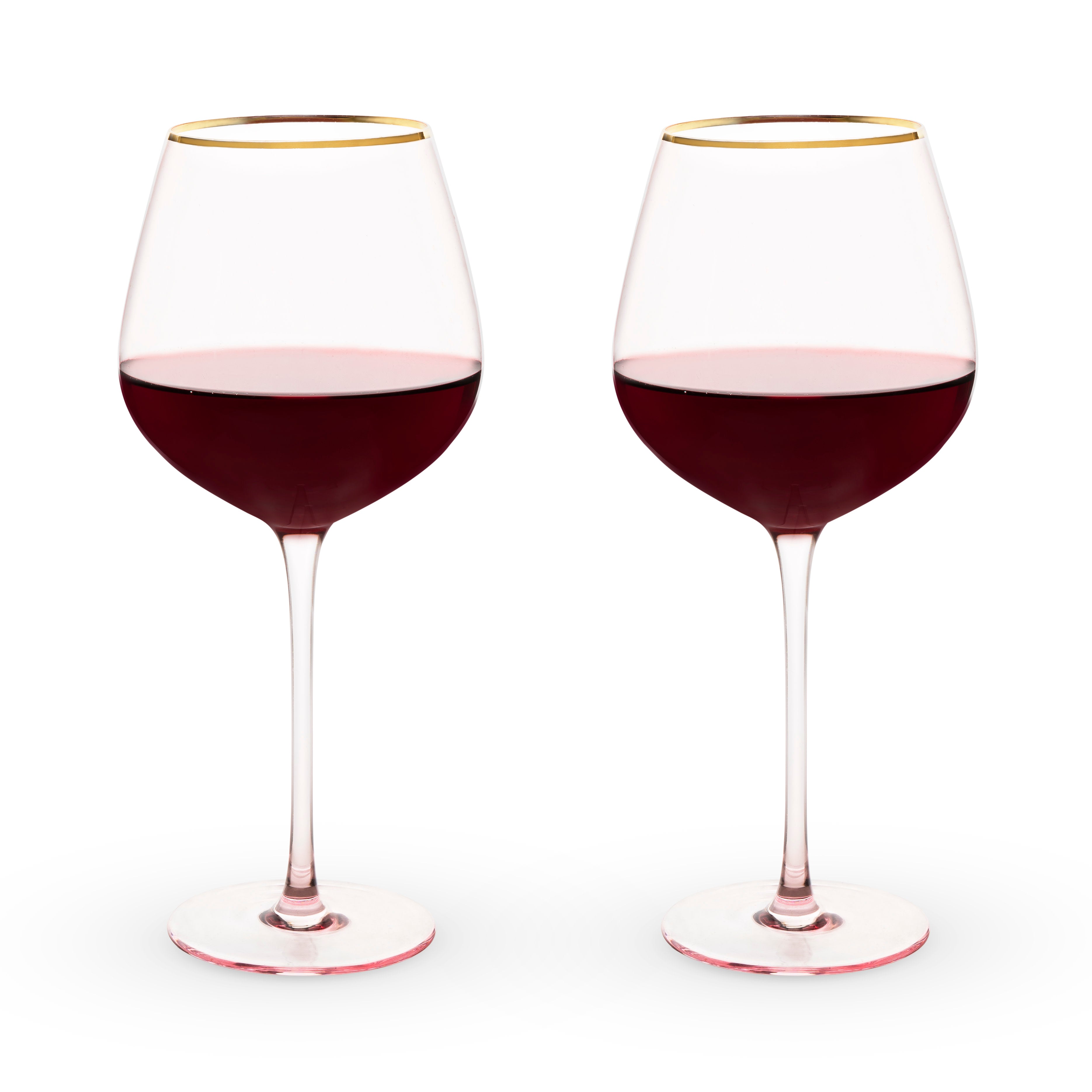 Rose Crystal Red Wine Glass Set - Thumbnail 3