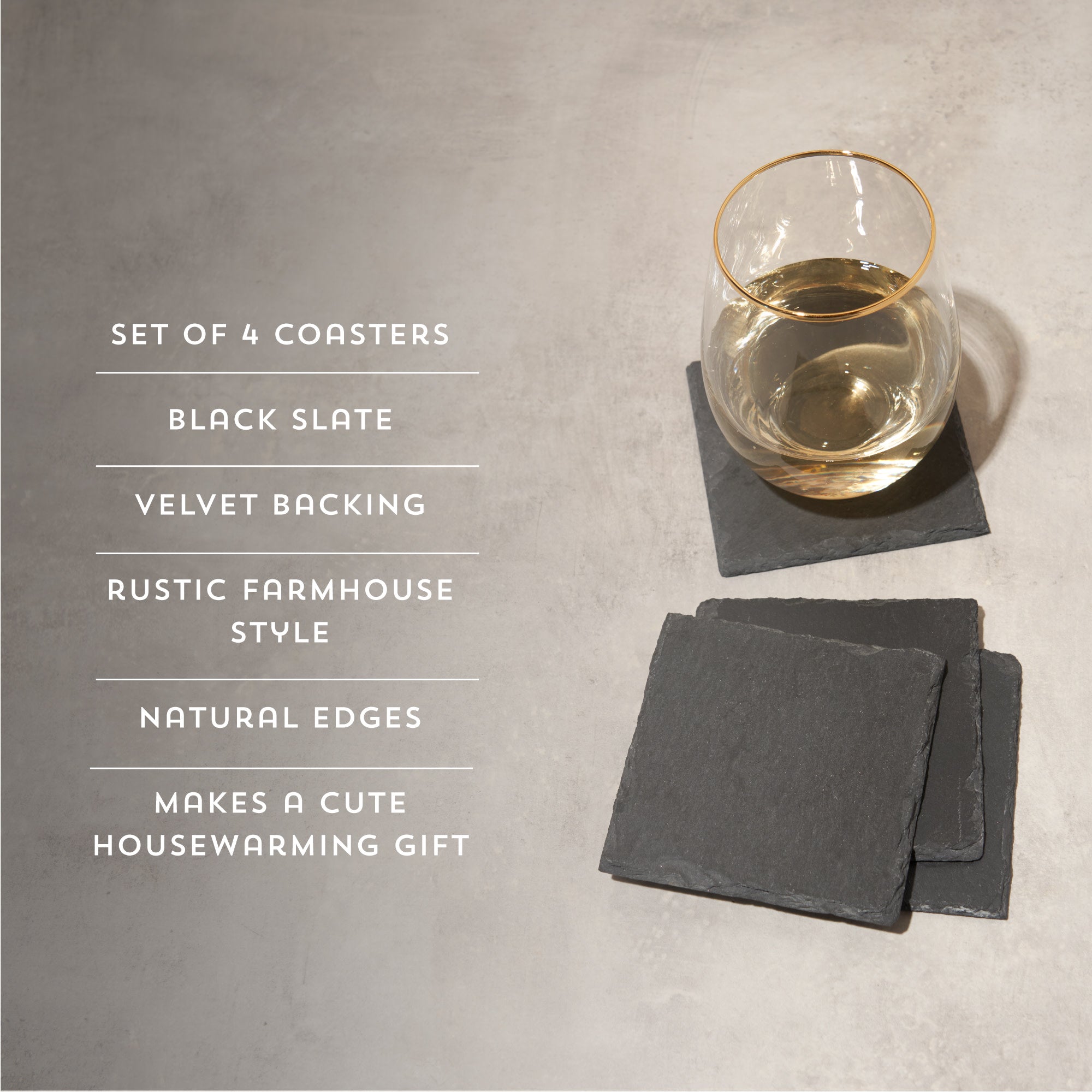 Square Slate Coasters - Thumbnail 5