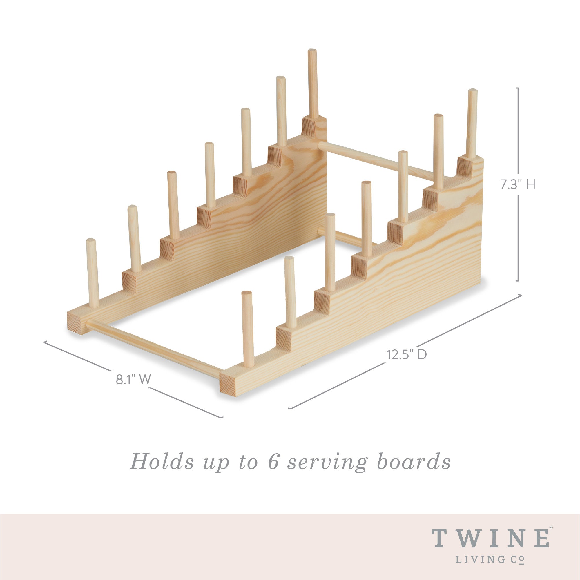 Tiered Pine Cheese Board Display - Thumbnail 3