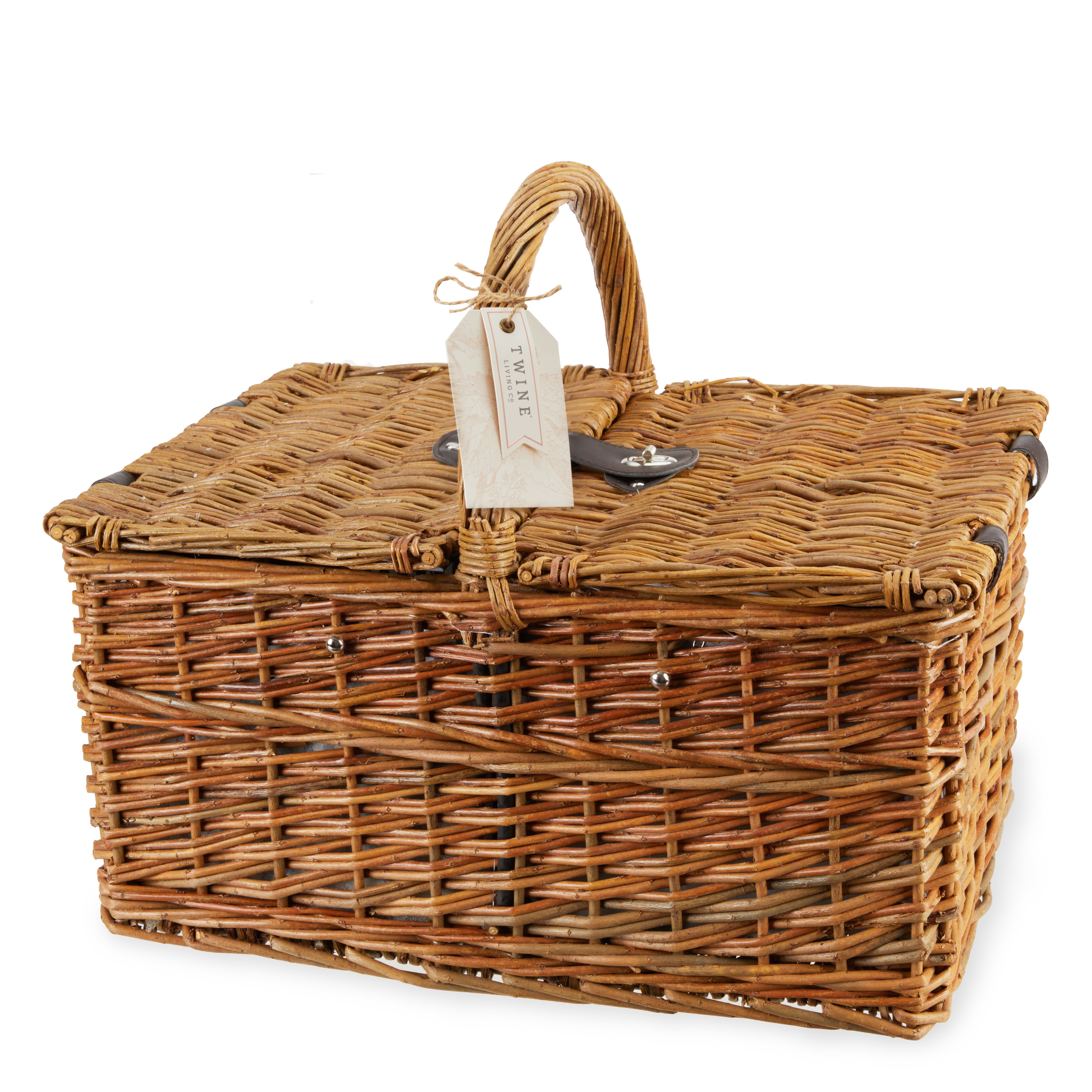 Cape Cod Wicker Picnic Basket Set - Thumbnail 4