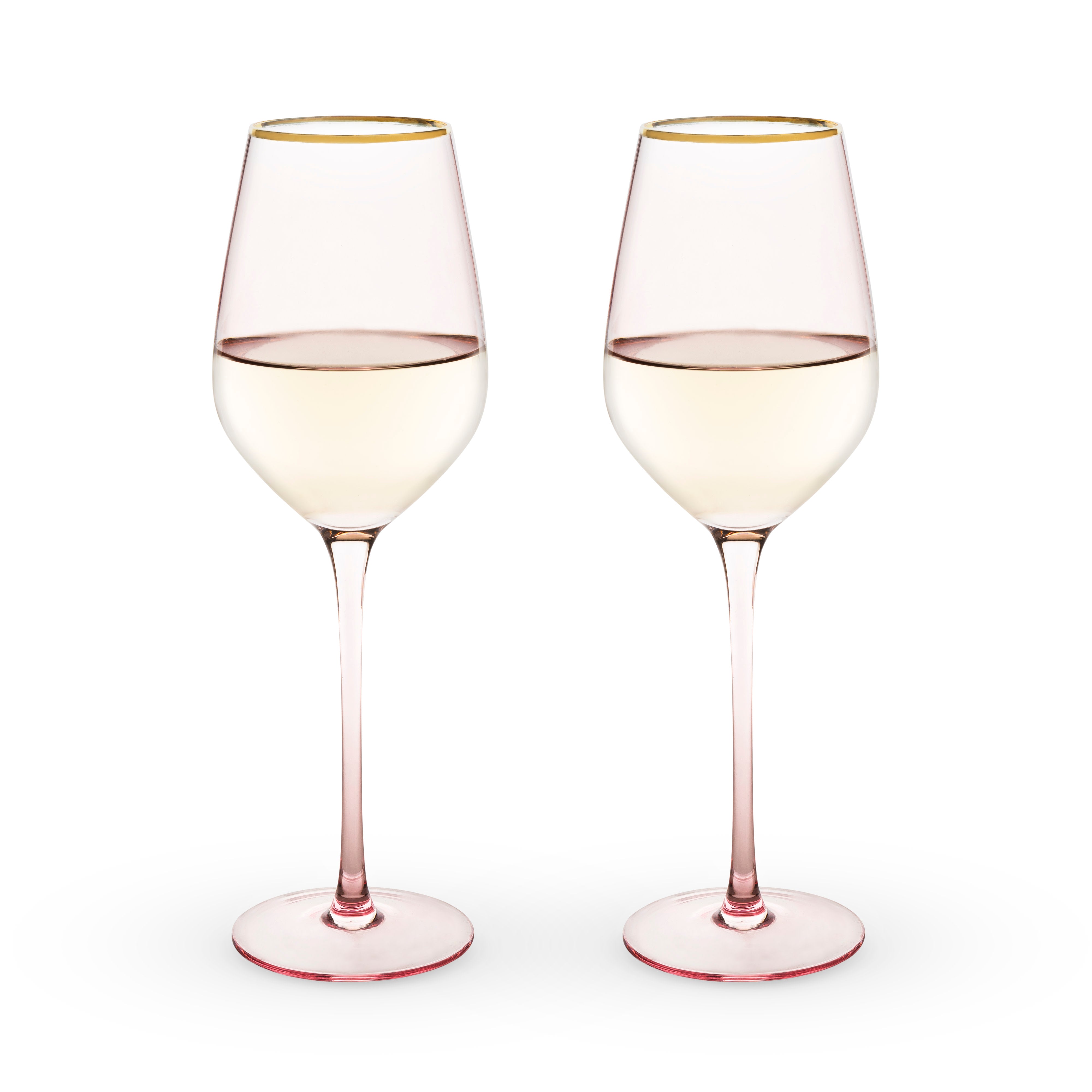 Rose Crystal White Wine Glass by Twine Living (Set of 2)