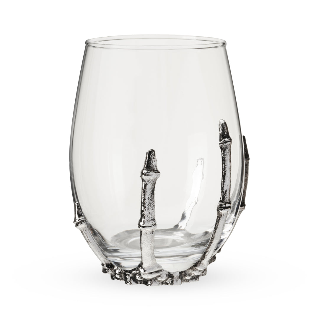 Skeleton Stemless Wine Glass