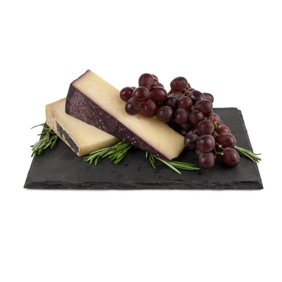 ELEGANT SLATE CHEESE BOARD - Enhance your hors d'oeuvres presentation with this slate cheese board and chalk set. Designed with padded feet to protect table surfaces, this appetizer service set brings extra class to your entertaining.