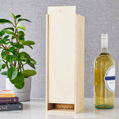 UPGRADE YOUR WINE BOTTLE GIFTING - This wooden wine box elevates the usual gift bottle experience beyond the basic wine bag. Also works as a great storage solution in your home, keeping bottles away from light and disturbances.
