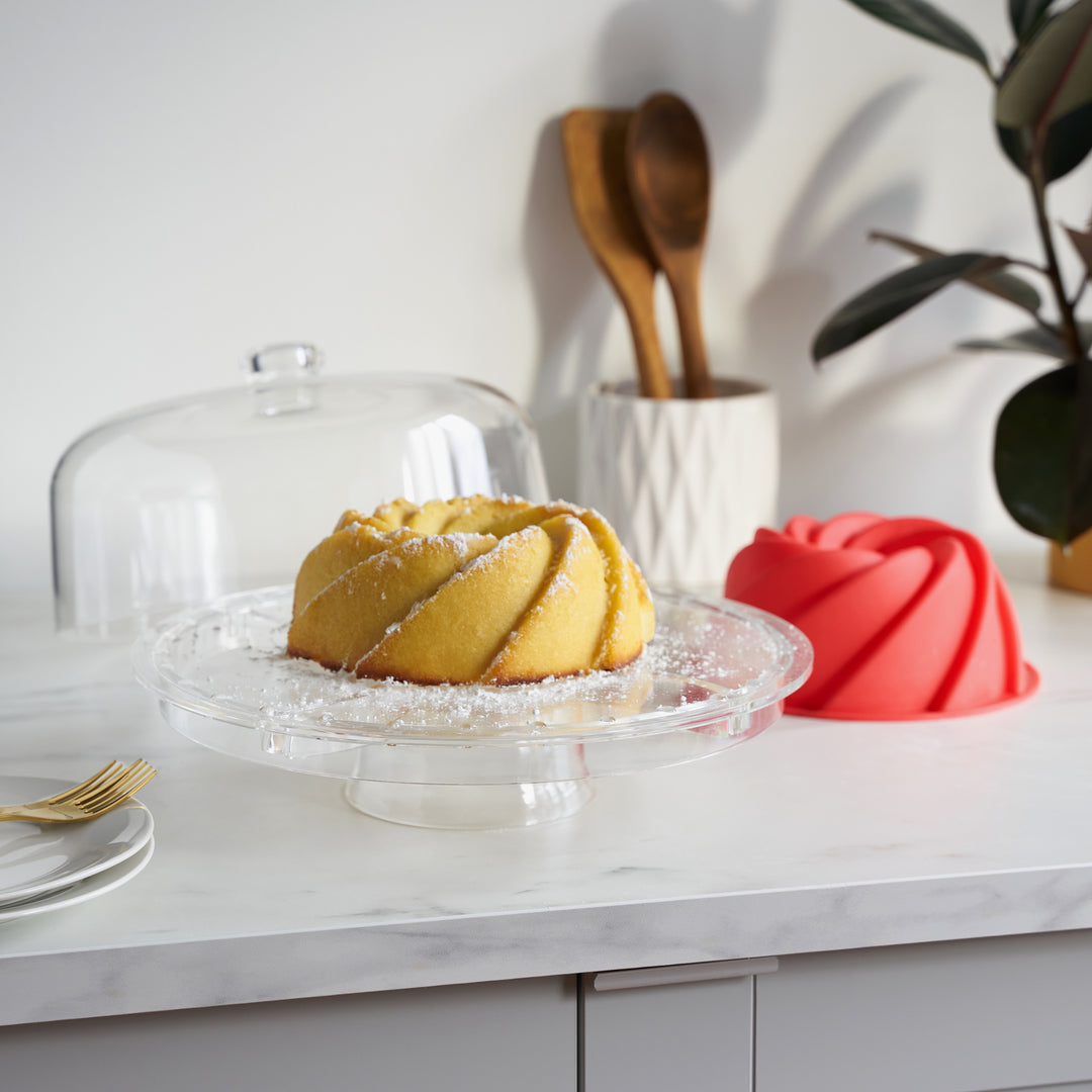 Twine Multi-Functional Acrylic Server with Bundt Cake Mold