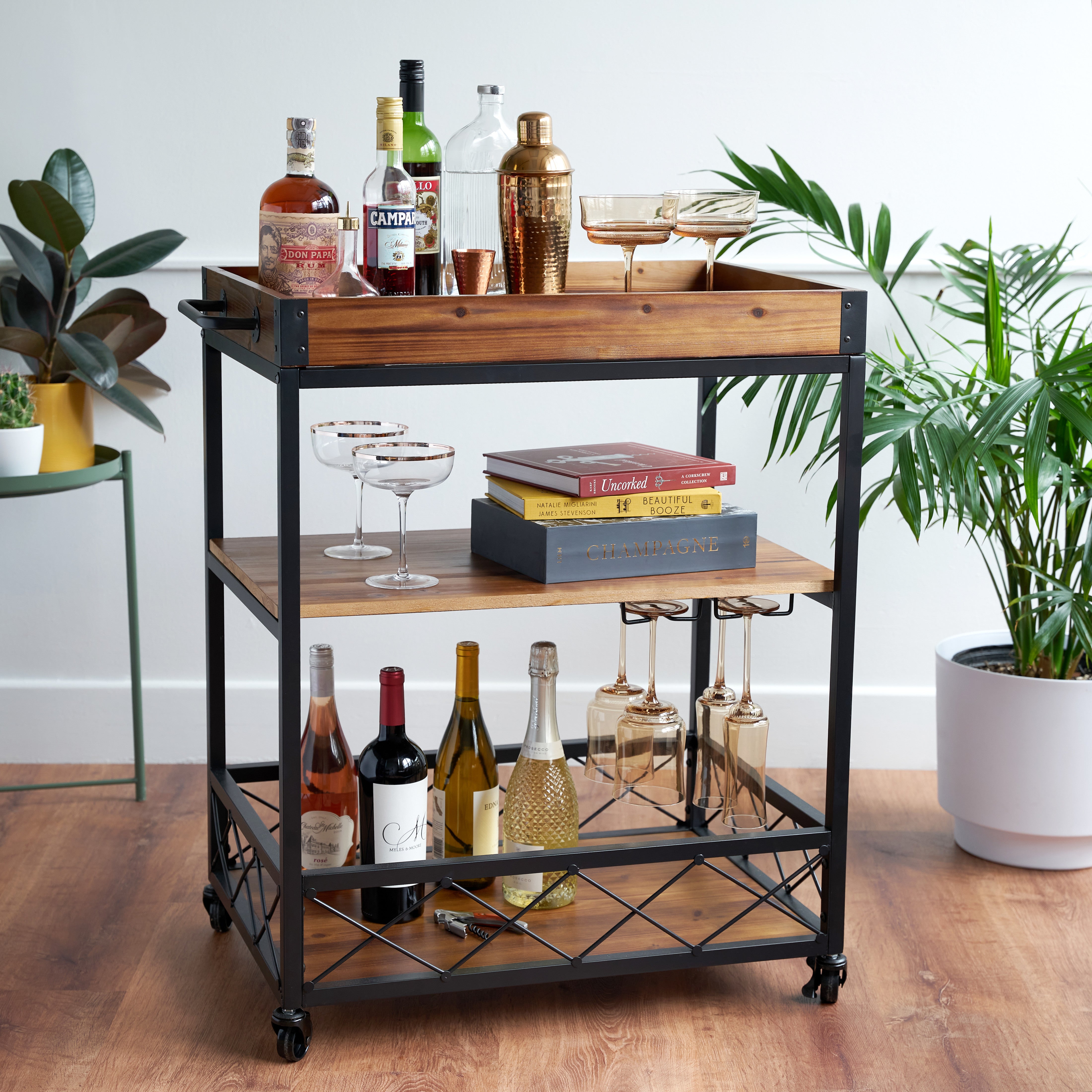 Modern Manor Bar Cart - Thumbnail 4